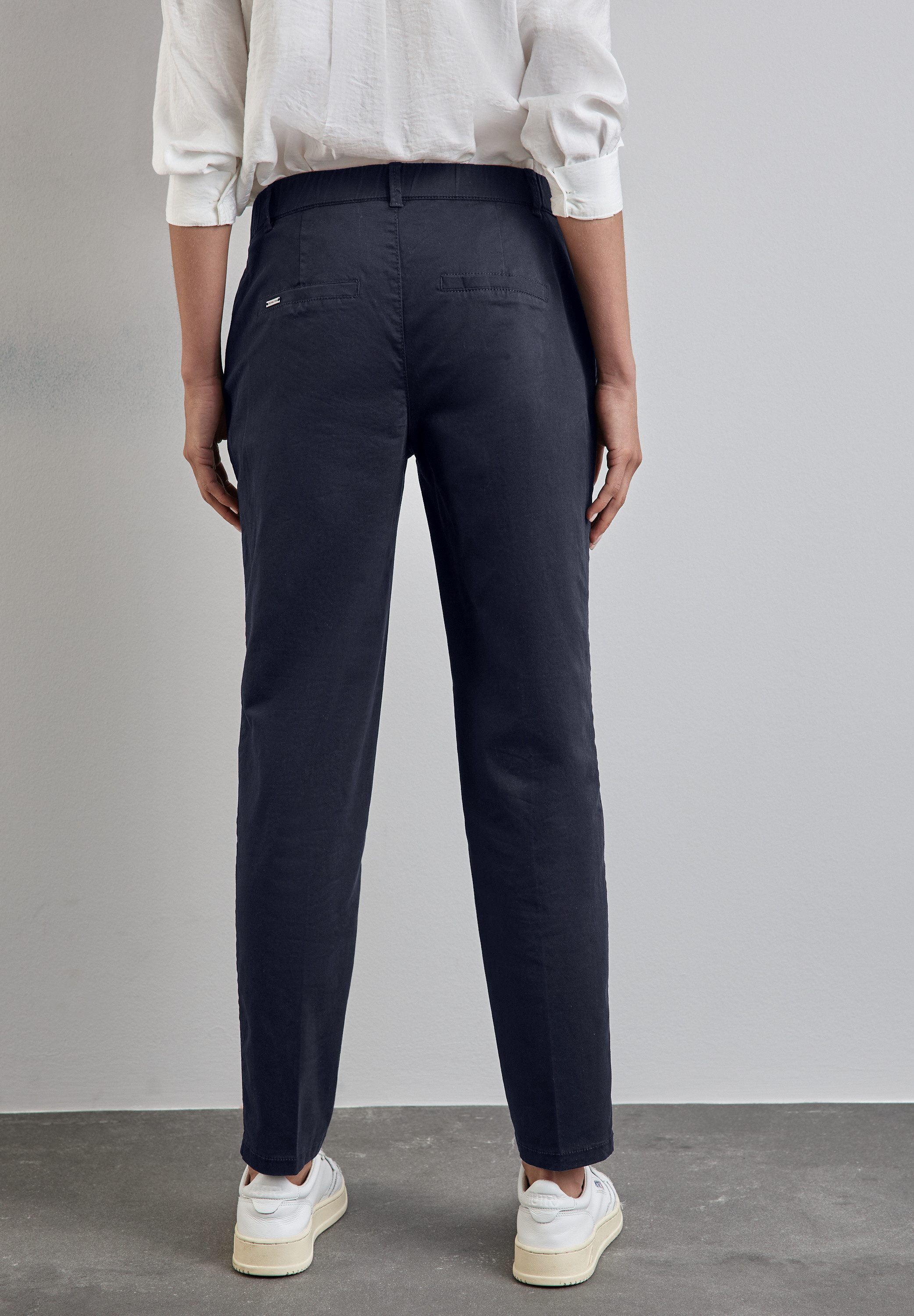 STREET ONE Chino met persplooien
