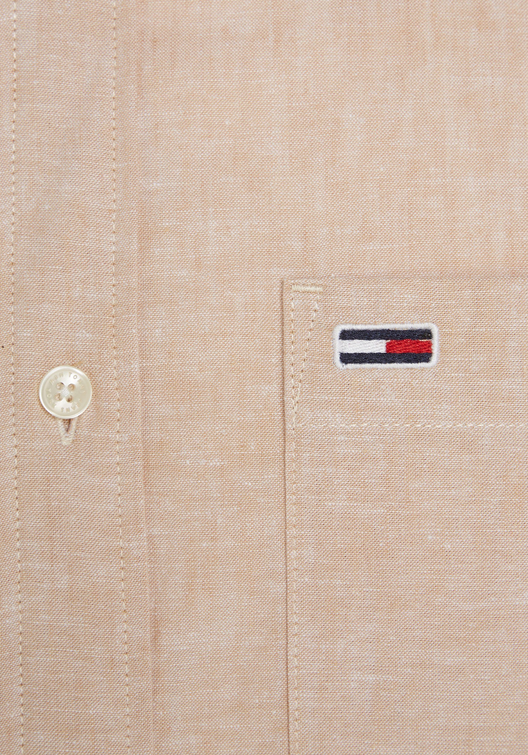 TOMMY JEANS Overhemd met lange mouwen TJM REG LINEN BLEND SHIRT