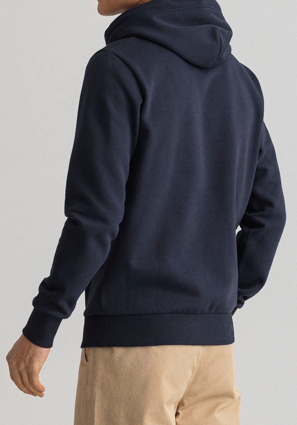 Gant Hoodie TONAL ARCHIVE SHIELD met boord aan mouwen en zoom