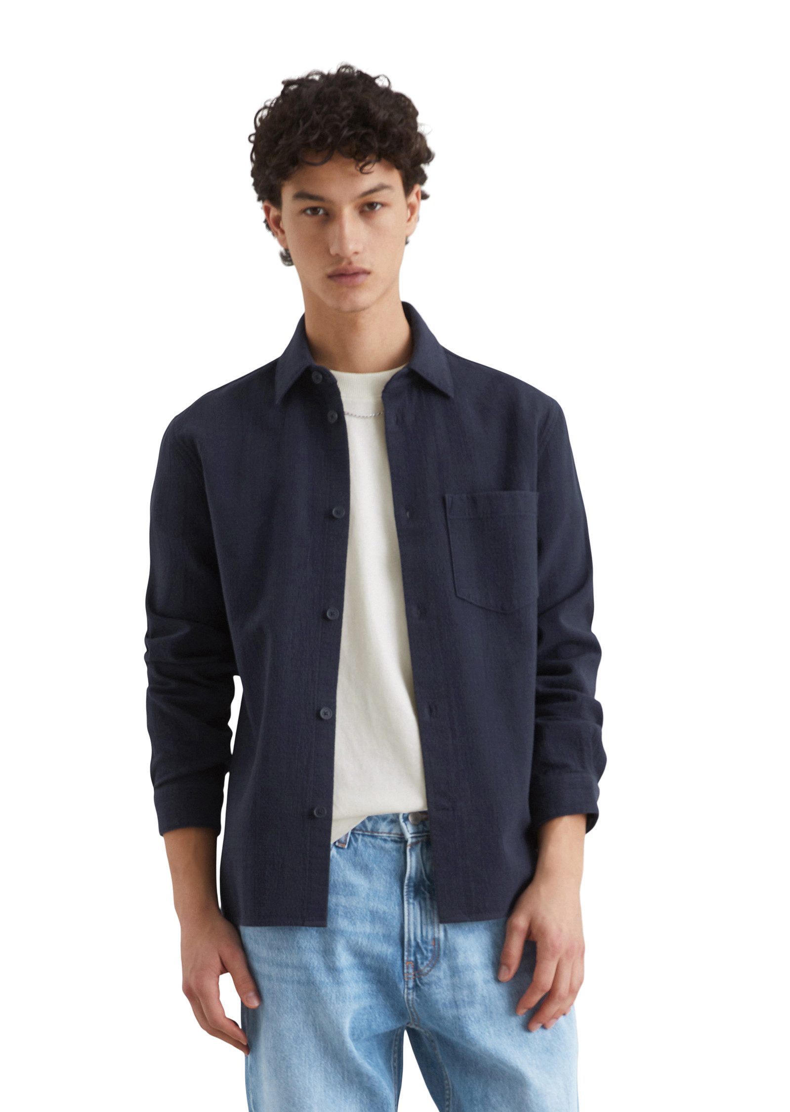 Marc O'Polo DENIM Overhemdjasje met lichte structuur