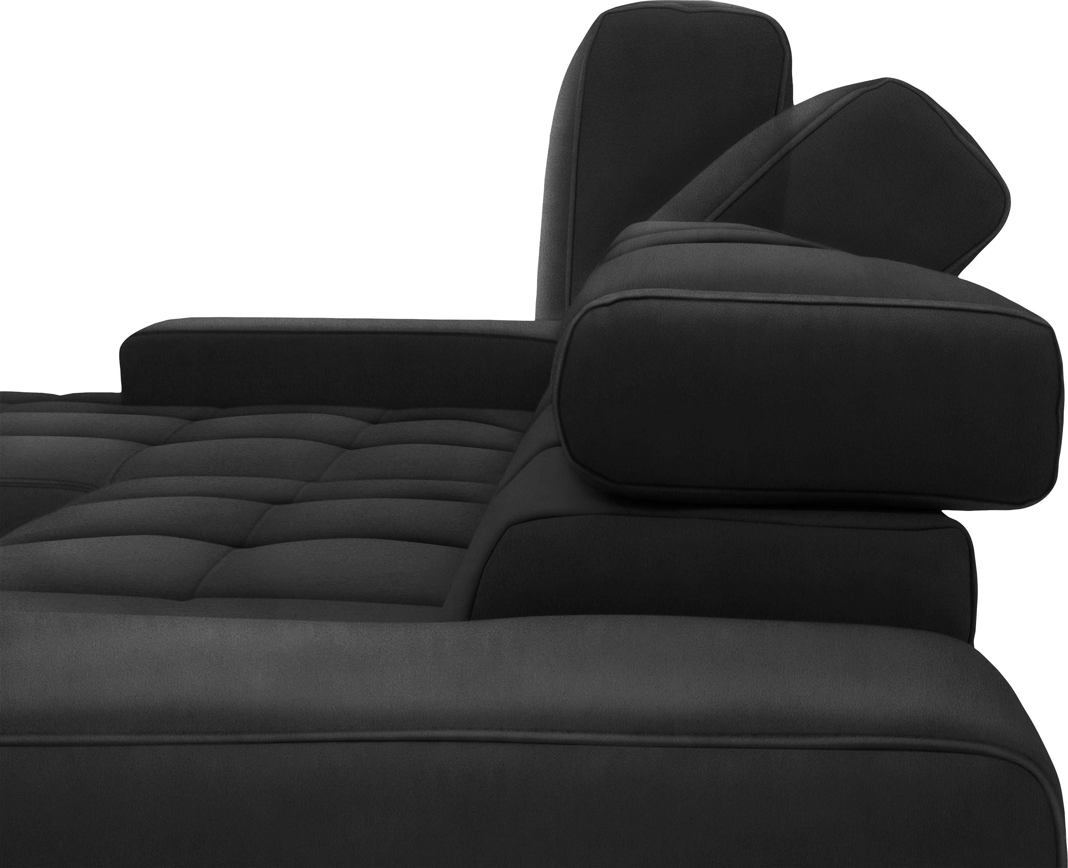 DOMO collection 2,5-zitsbank Cunelli tijdloos en elegant, moderne zitnaden als designelement,