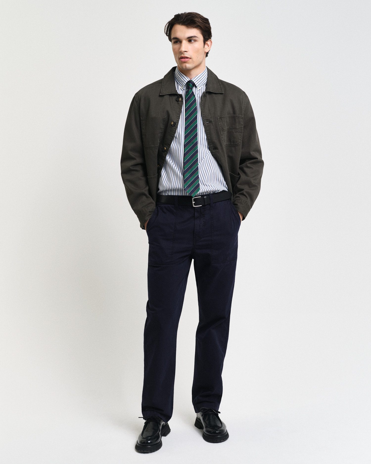 Gant Overhemd met lange mouwen REG POPLIN STRIPE SHIRT Regular fit popeline overhemd met strepen