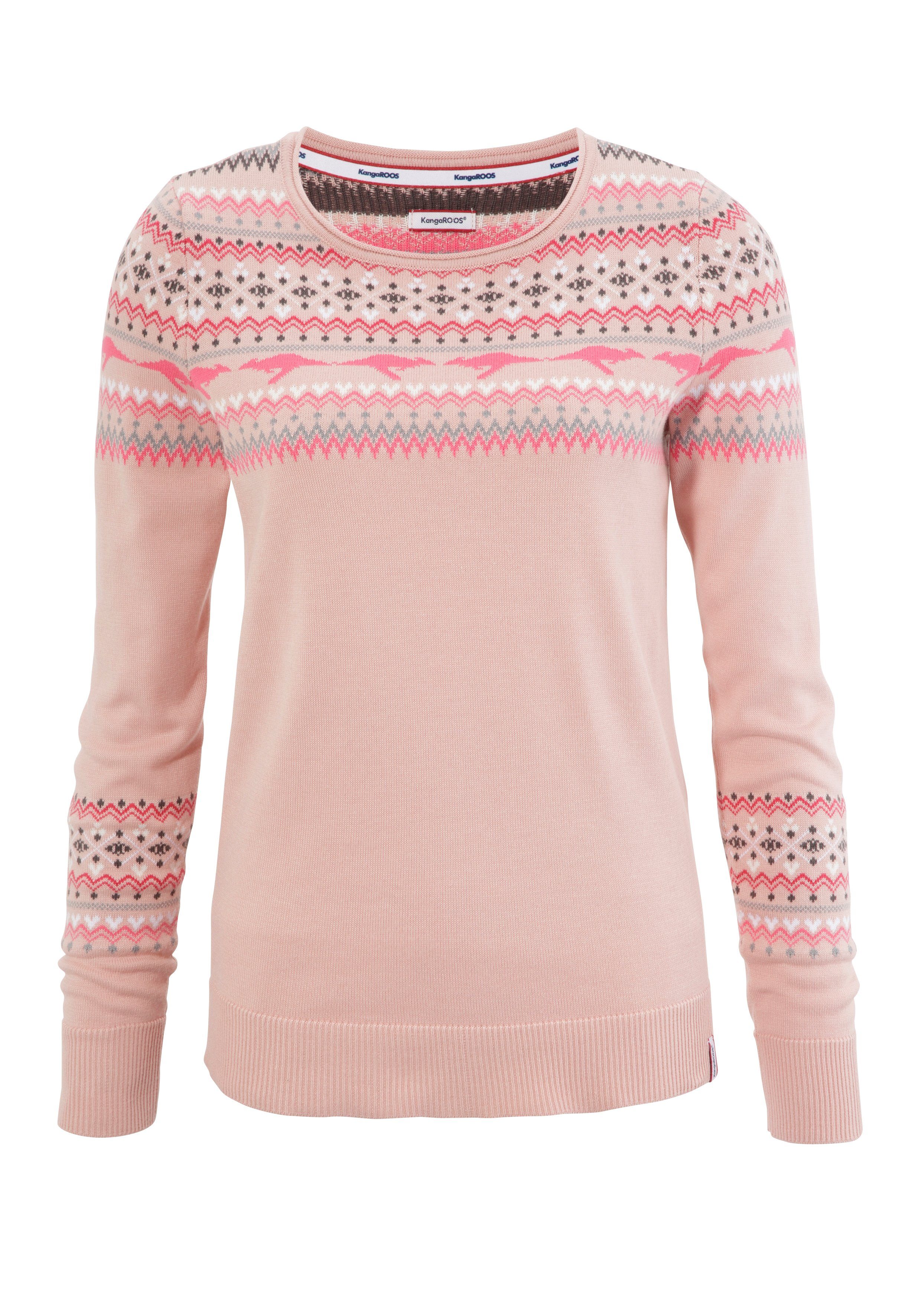 KangaROOS Noorse trui in een winters design