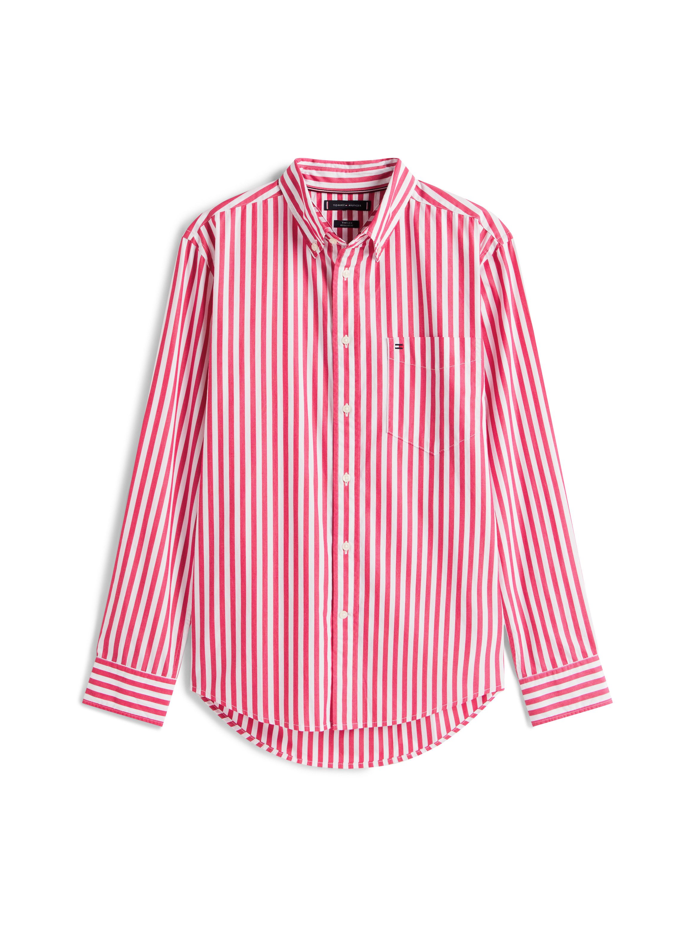 Tommy Hilfiger Overhemd met lange mouwen FLEX POPLIN BOLD STRIPE SHIRT