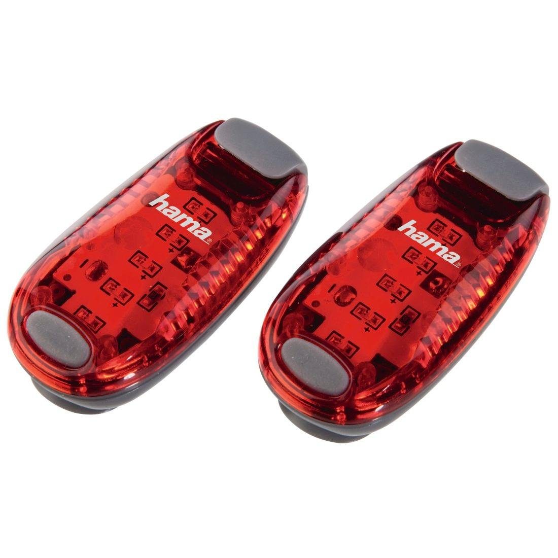 Hama Led-nachtlampje Led-veiligheidsklemlampen, rood, set van 2