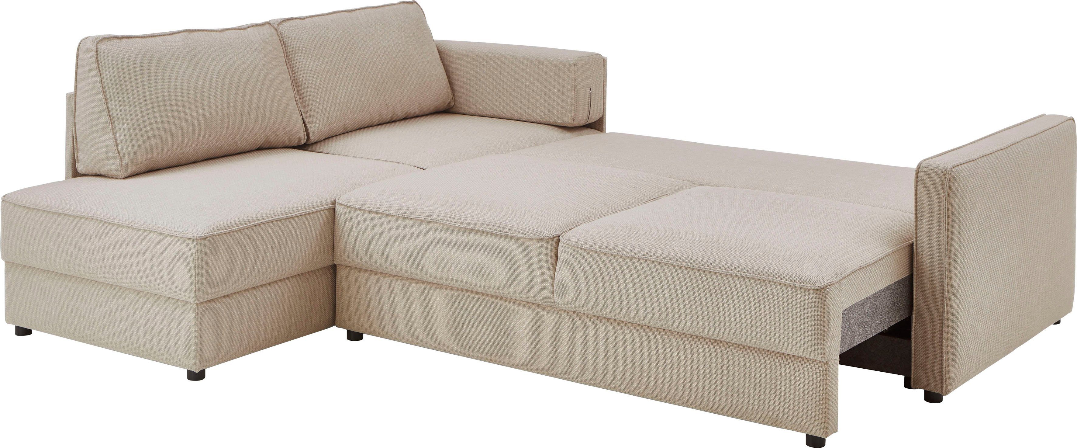 ATLANTIC home collection Slaapbank Chill Hoekbank met slaapfunctie en bedlade