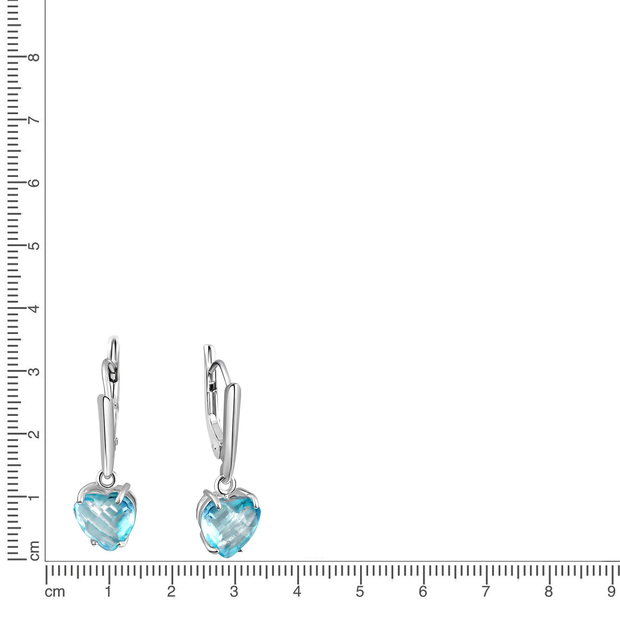 Firetti Paar oorhangers Sieraad cadeau zilver 925 oorbellen hart