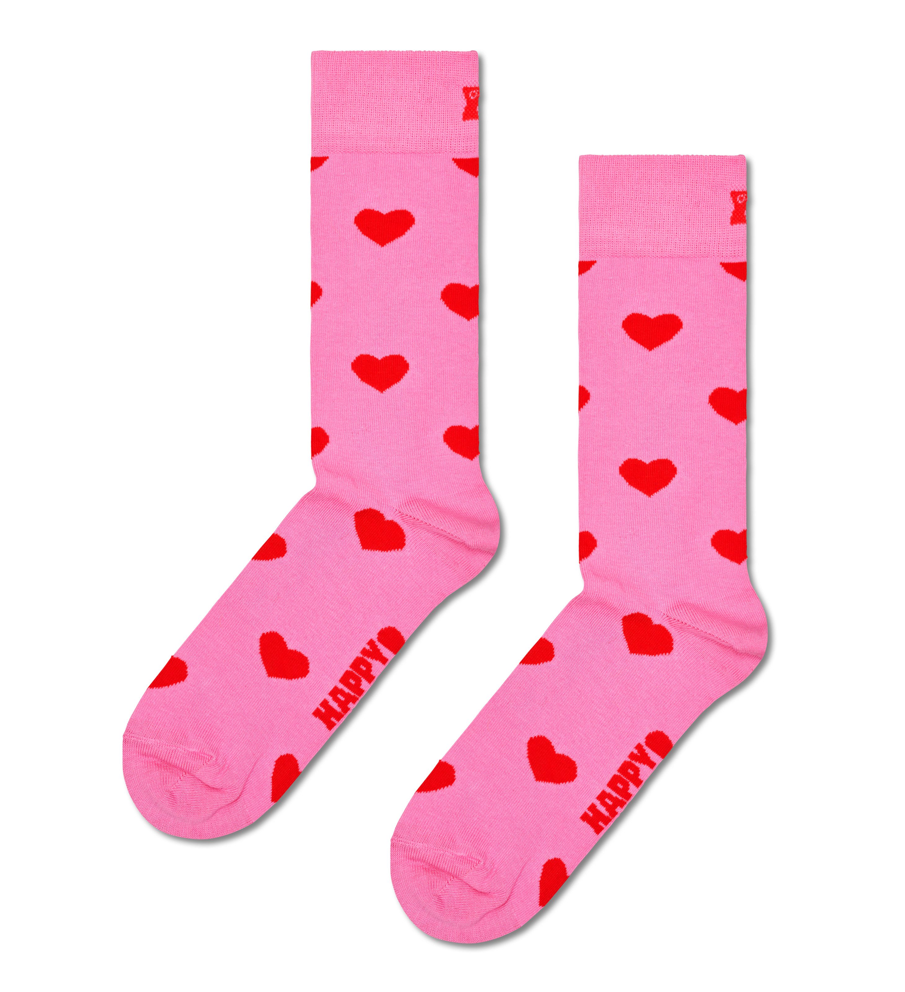 Happy Socks Lange sokken met verschillende hartjes-allover-patronen (Set van 2)