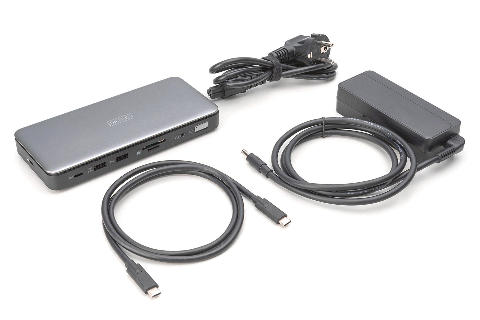 Digitus Laptop-dockingstation USB-C Docking Station, 11-Port, HDMI, USB, RJ45, SD