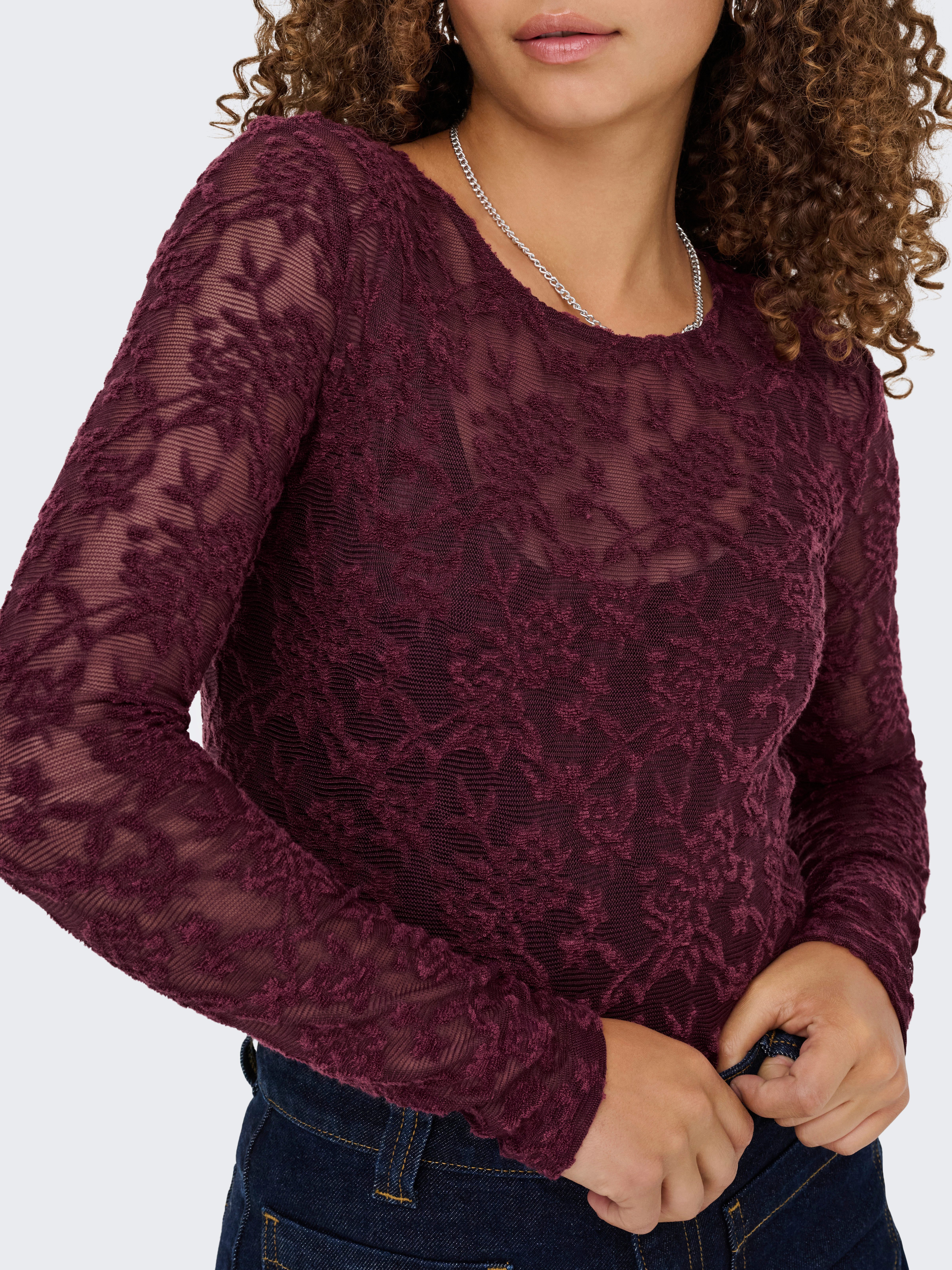Only Shirt met lange mouwen ONLBLAISE L/S TOP JRS
