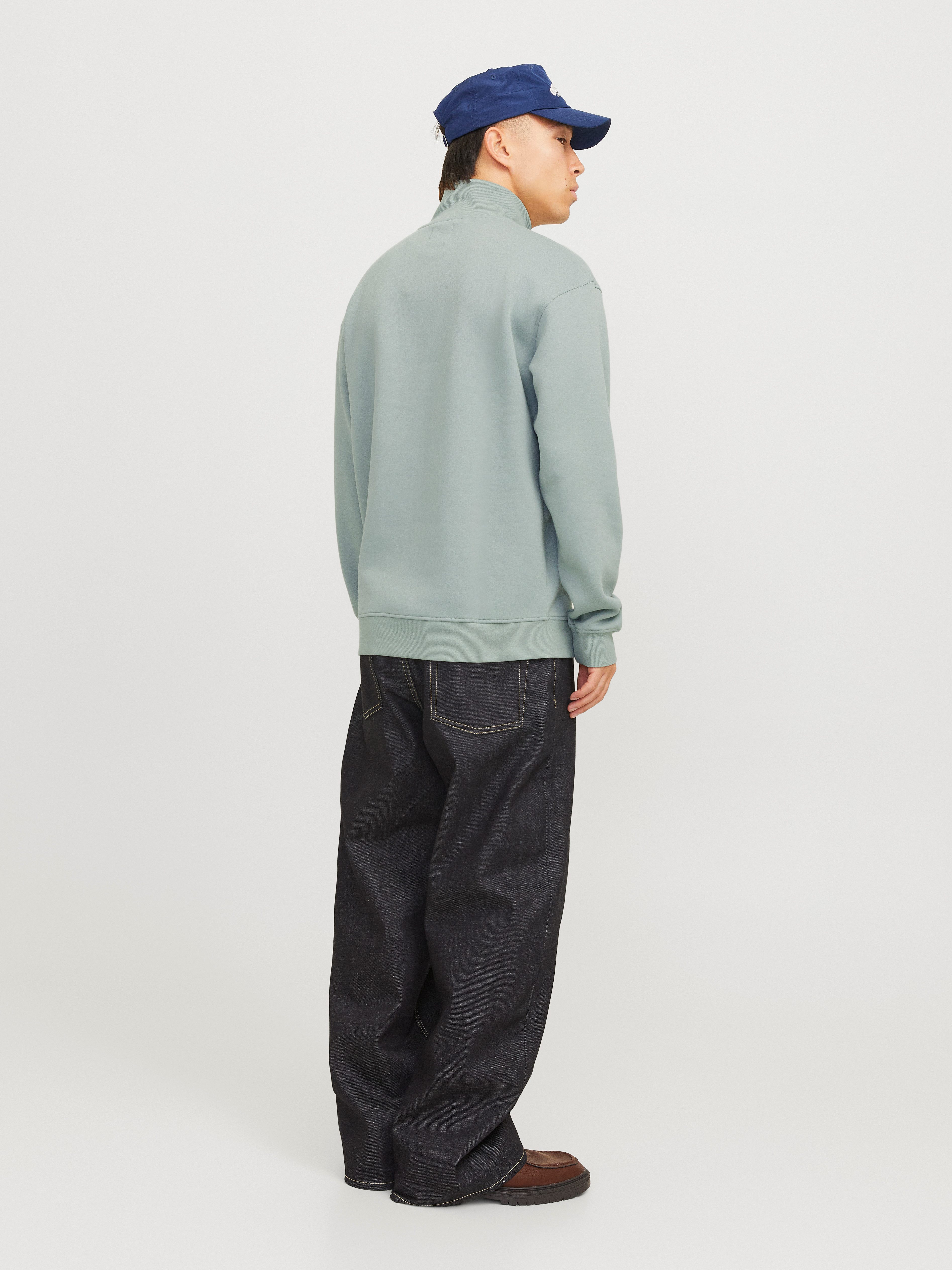Jack & Jones Sweatshirt JJEBRADLEY SWEAT HALF ZIP NOOS