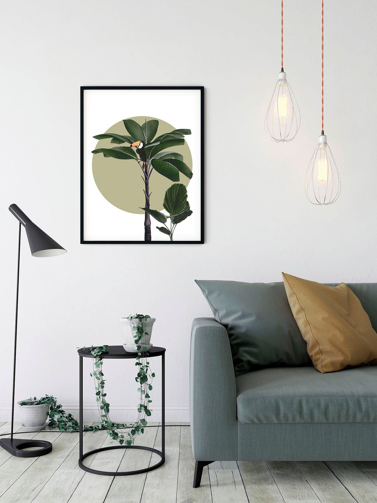 Komar Wanddecoratie Botanical Garden Palmtree Wanddecoratie - zonder lijst (1 stuk)