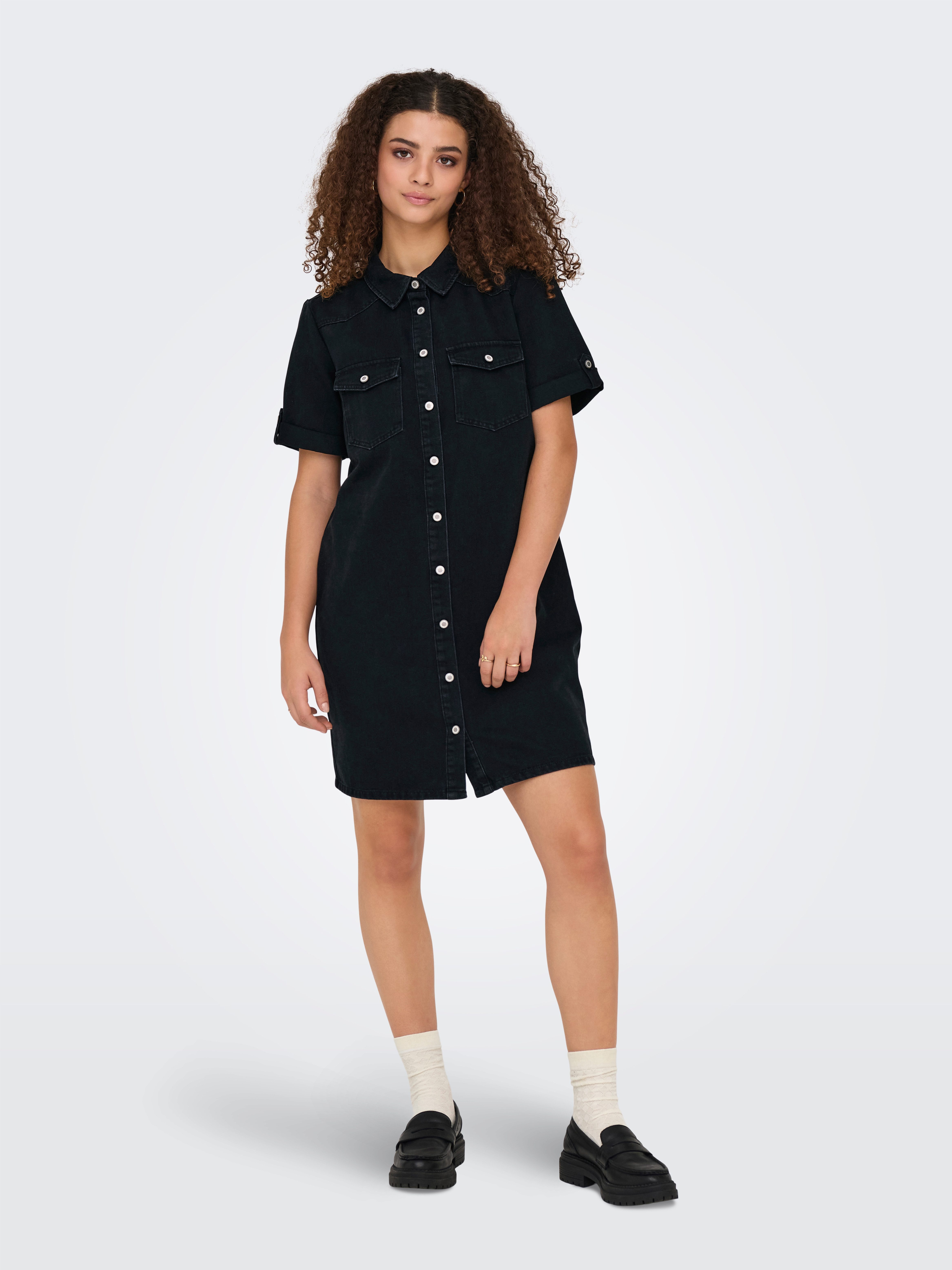 Only Jeans jurk ONLLISA S/S DNM DRESS GUA