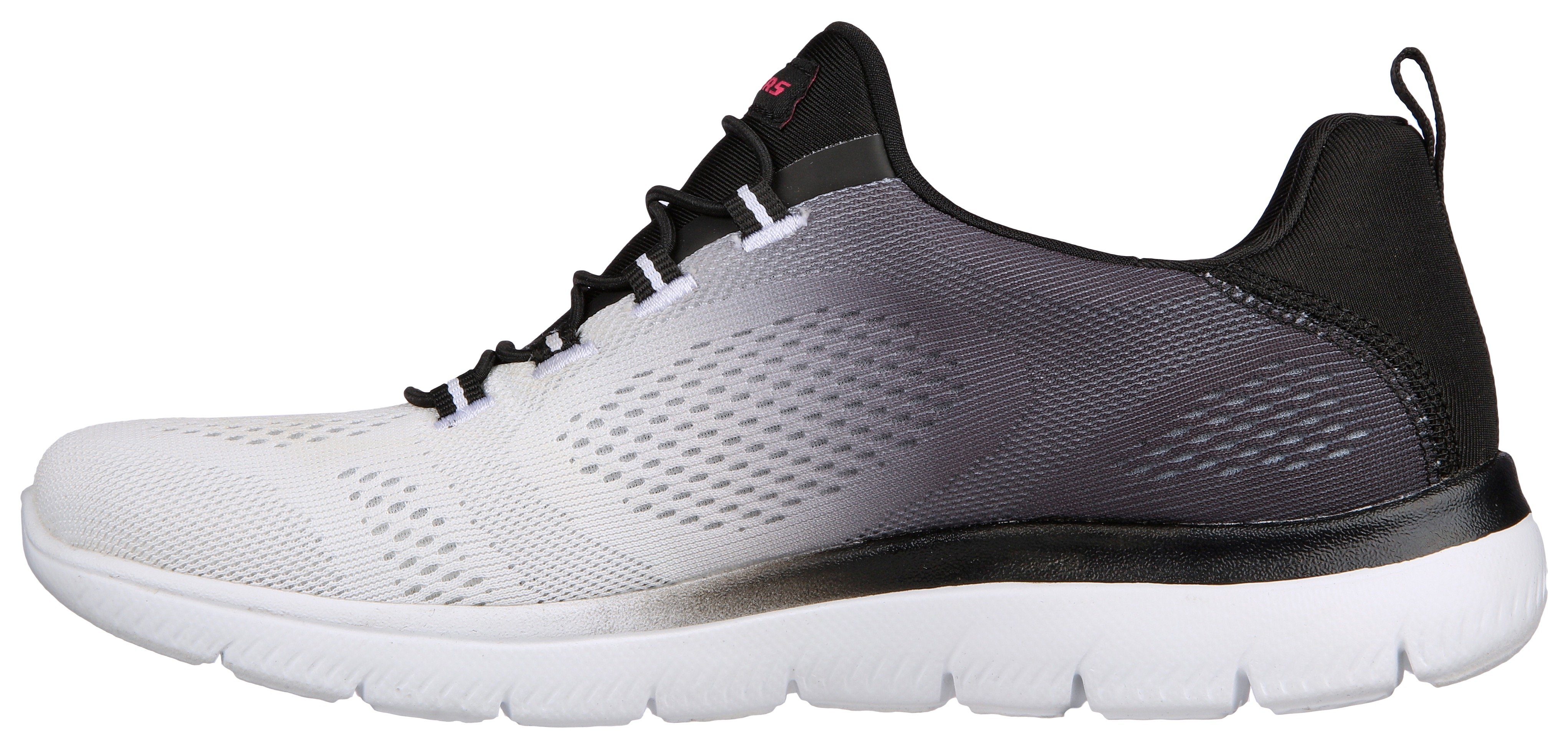 Skechers Slip-on sneakers SUMMITS BRIGHT CHARMER Instapschoen, slipper, vrijetijdsschoen met mooie kleurverloop