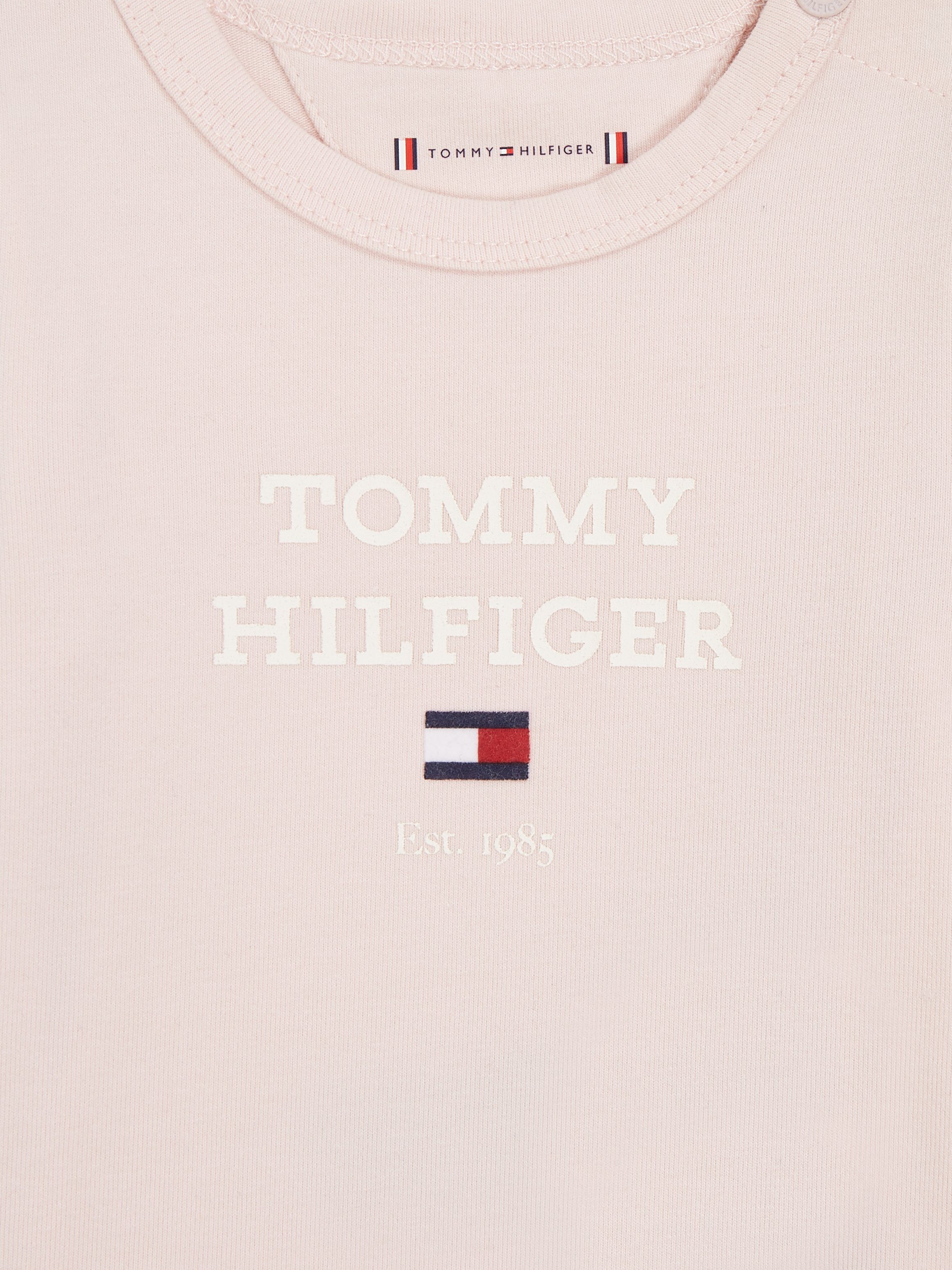 Tommy Hilfiger Jumpsuit BABY TH LOGO BODY L S met een logo-opschrift