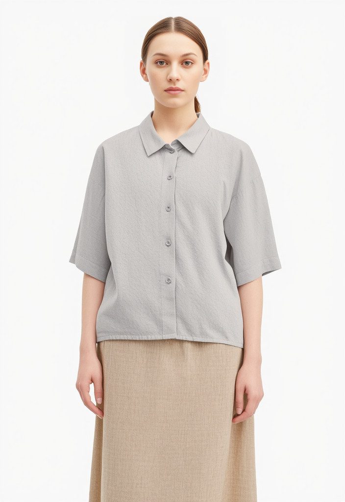Vero Moda Overhemdblouse VMLINN LINEN 2/4 SHORT SHIRT WVN NOOS