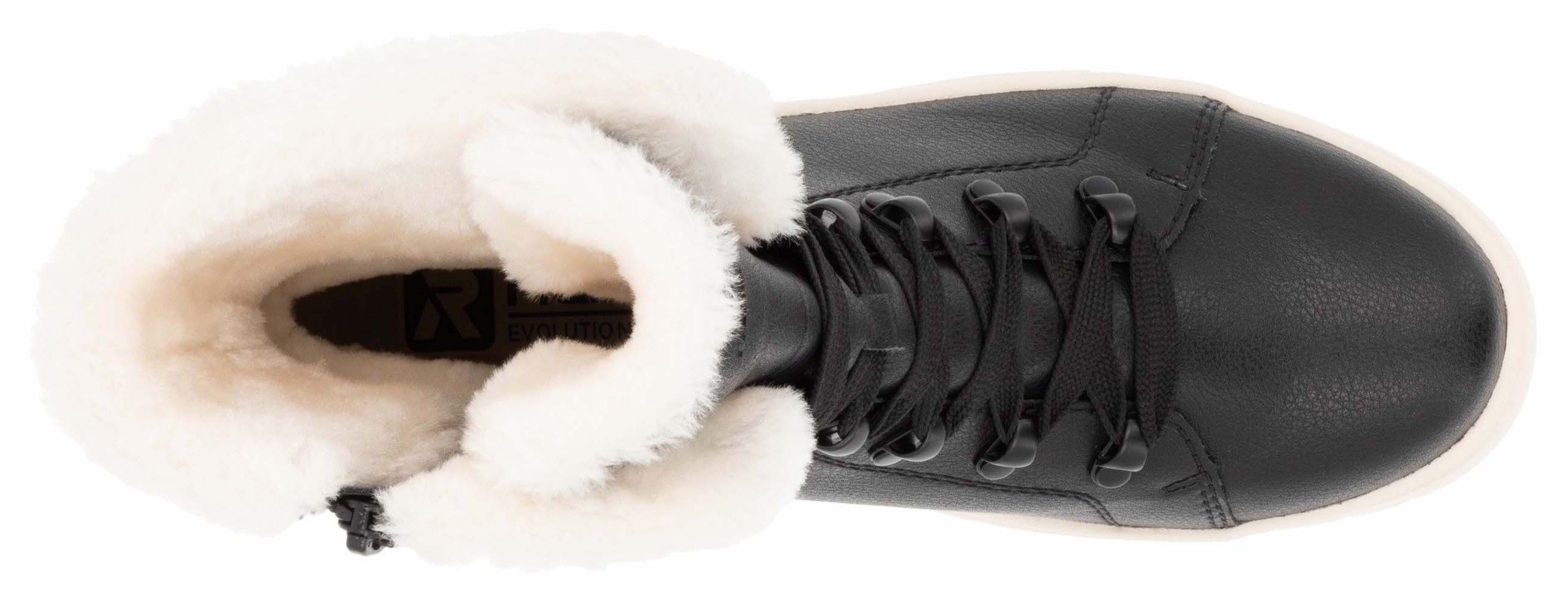 Rieker EVOLUTION Winterlaarzen , veterschoenen, plateaustiefelette, profielzool, binnenrits