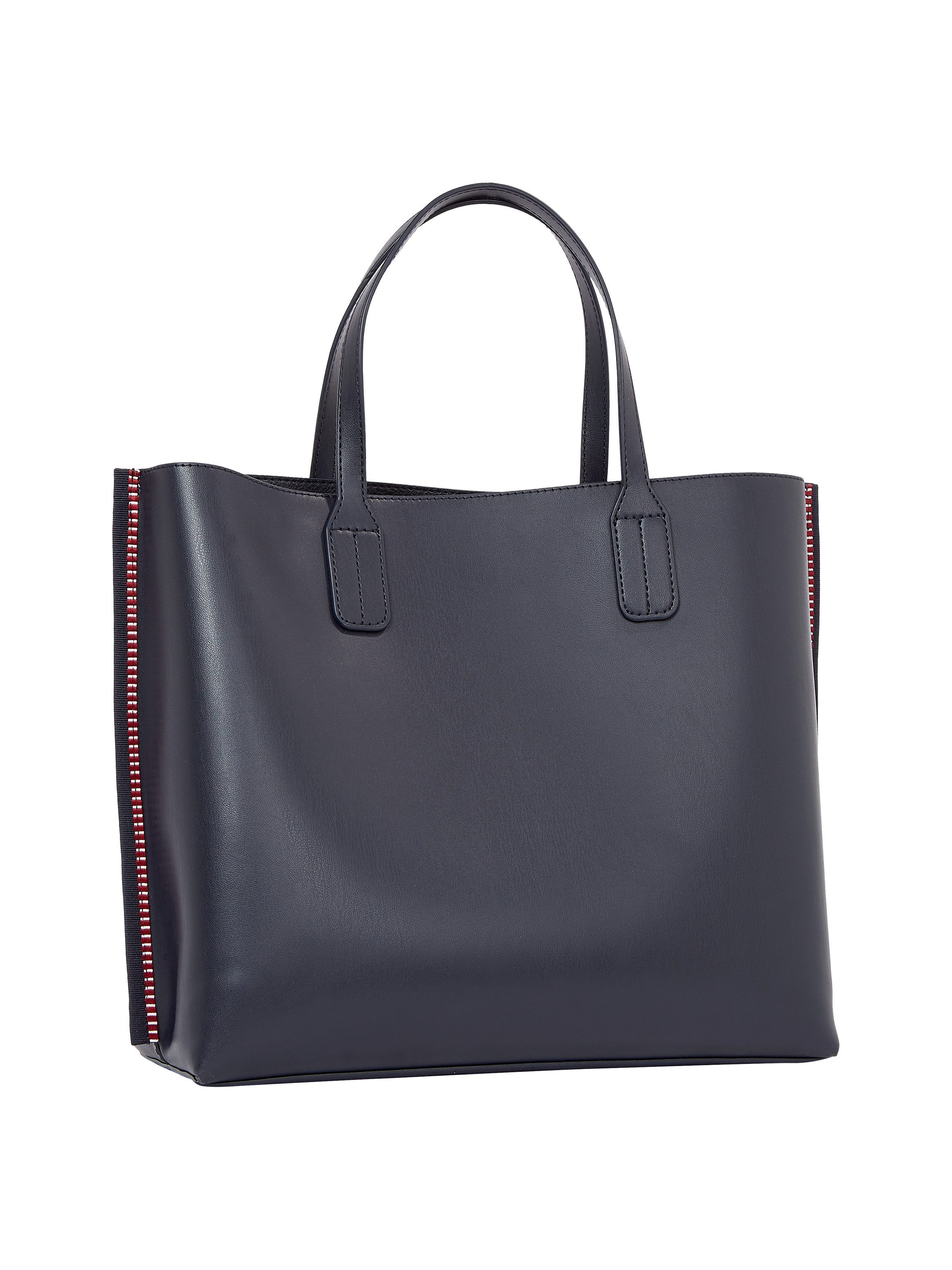 Tommy Hilfiger Schoudertas TH DISTINCT SATCHEL CORP , dames schoudertas, handtas, shopper met zijstreep