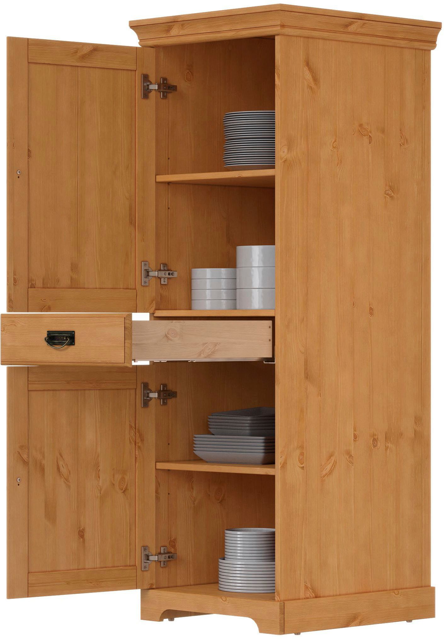 Home affaire Provisiekast Rügen Breedte 47 cm, massief grenen, 2 deuren, 1 lade