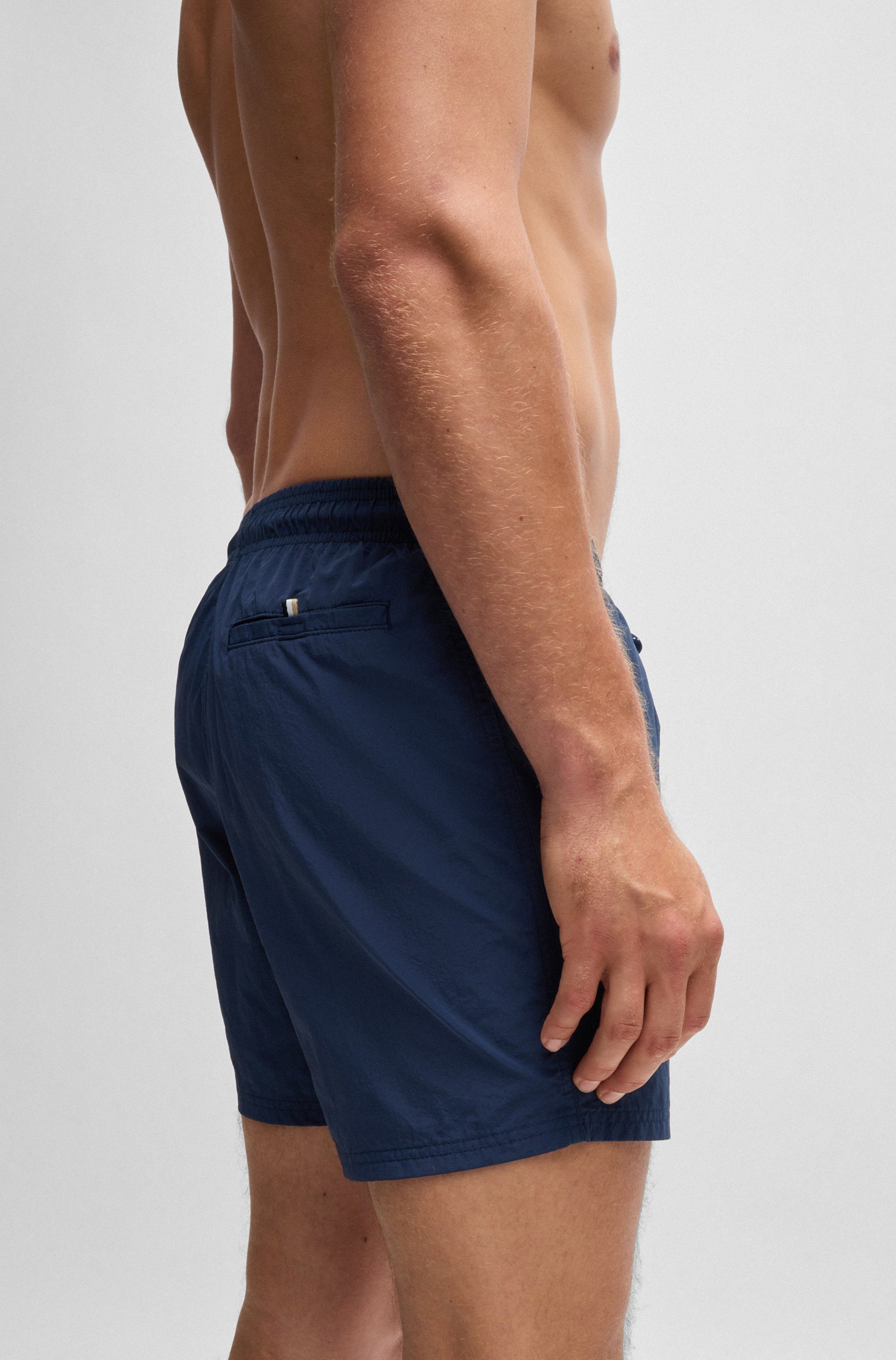 BOSS Zwemshort Octopus Met BOSS logotekst, elastische tailleband met koord