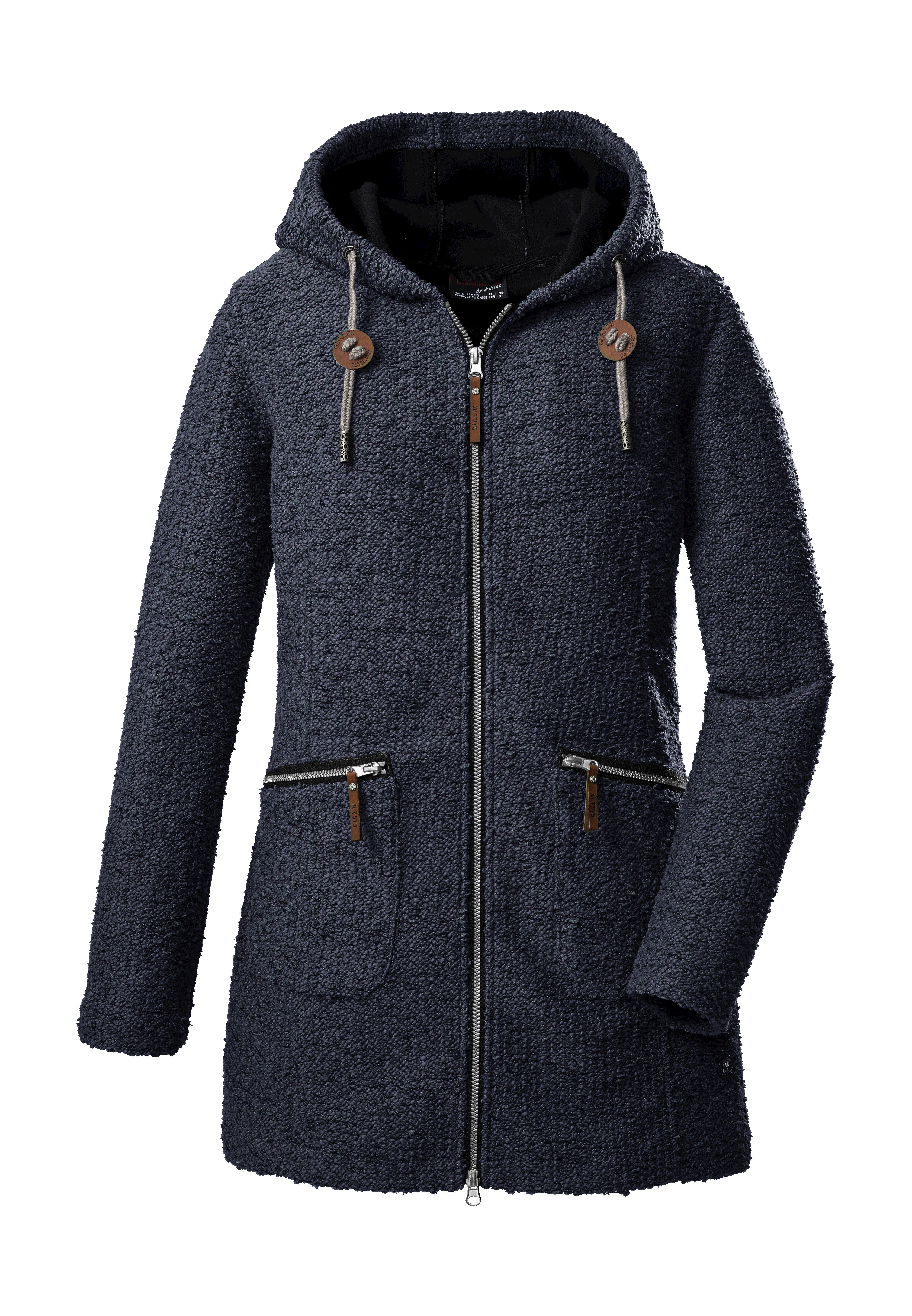 G.I.G.A. DX by killtec Fleecejack GW 55 WMN KNTFLC PRK dames fleece vesten maat 38 blauw
