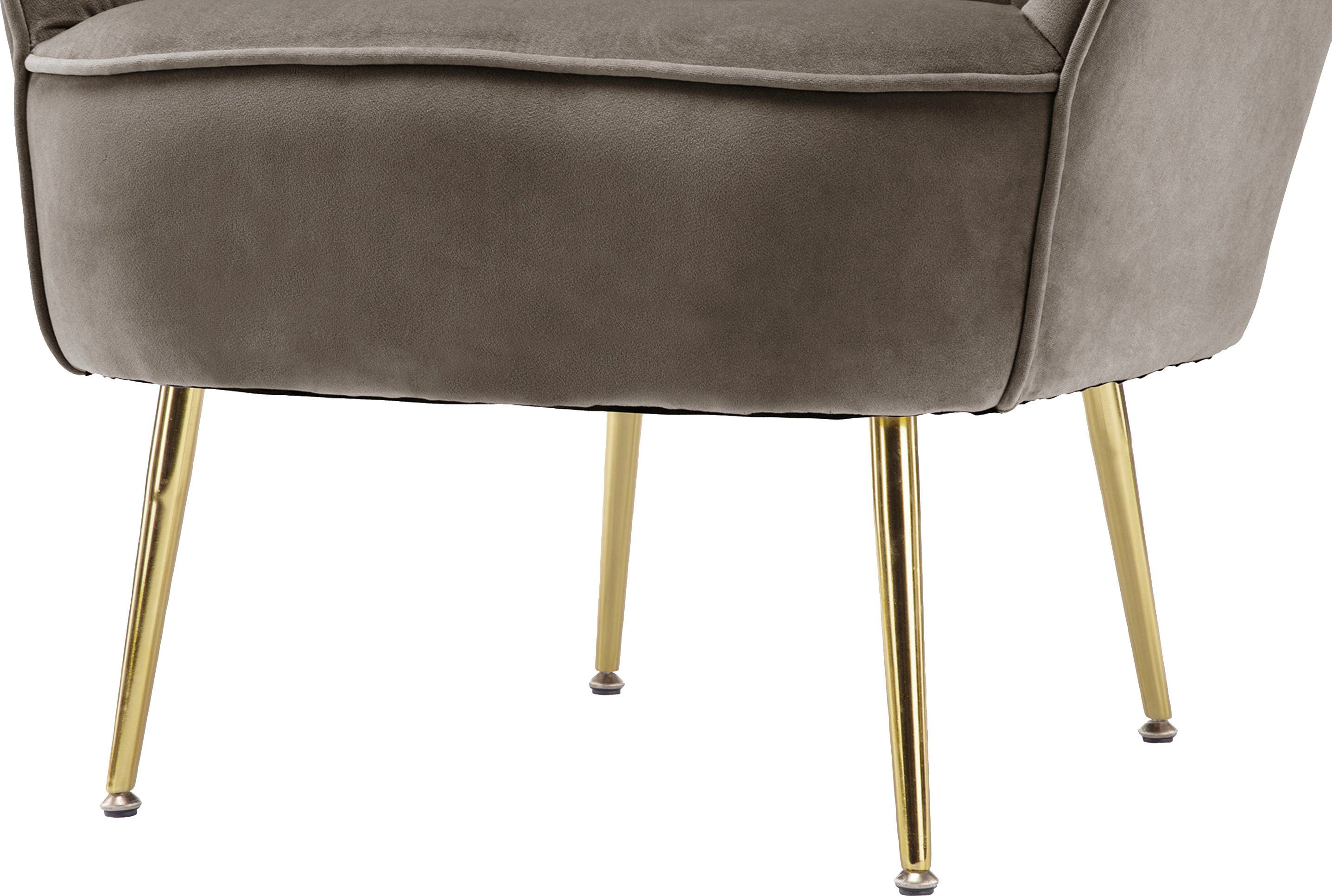 Kayoom Fauteuil Poola 100, comfortabele cocktailstoel, luxe fluwelen bekleding (1 stuk)