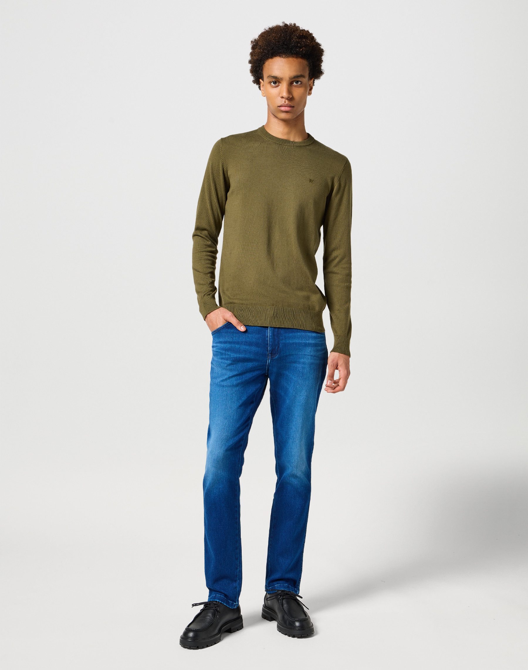 Wrangler 5-pocket jeans TEXAS SLIM FREE TO STRETCH Vrij om te rekken materiaal