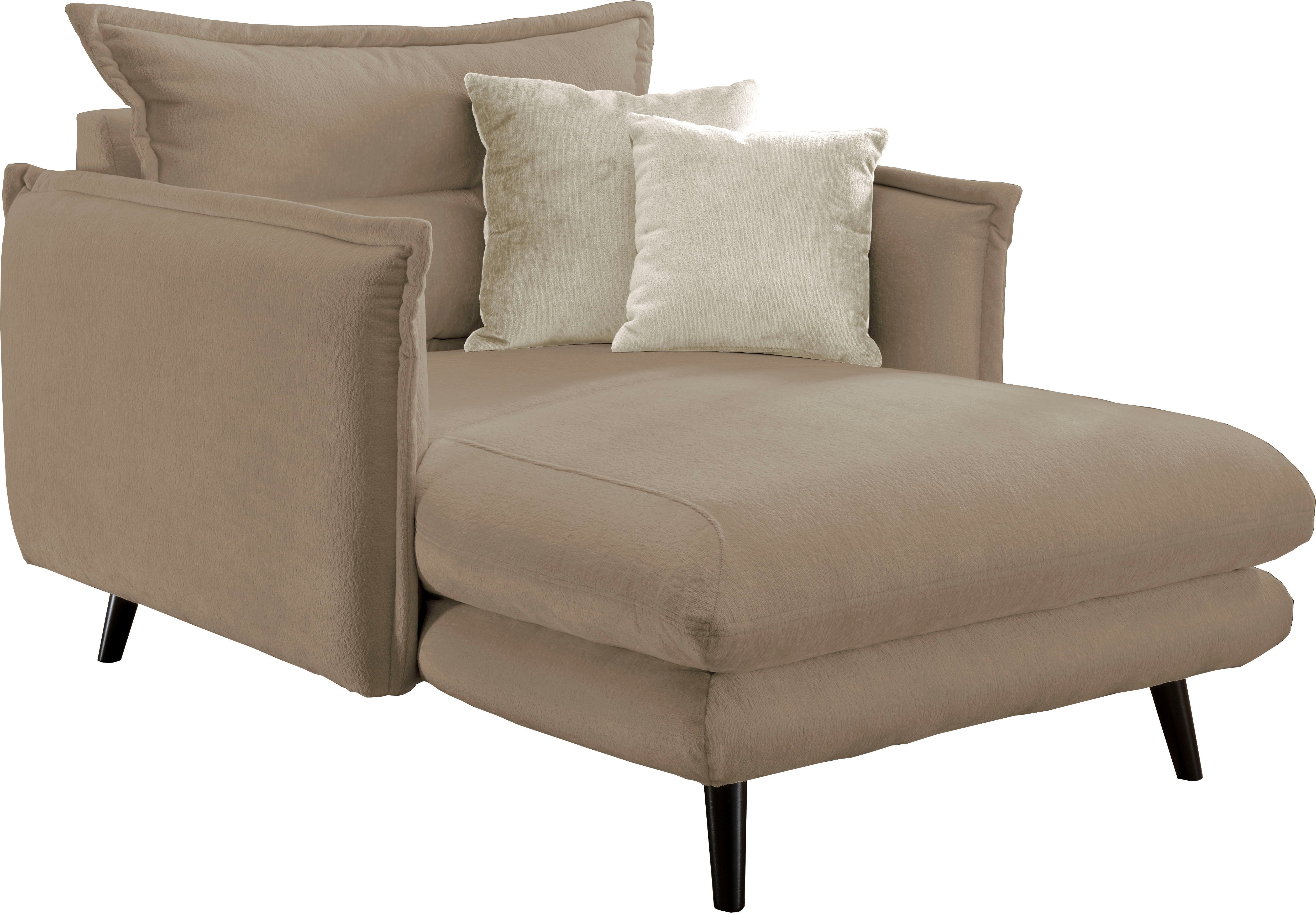 INOSIGN Loveseat LAZIO moderne fauteuil met een comfortabele bekleding, 2 stuks decoratieve sierkussens