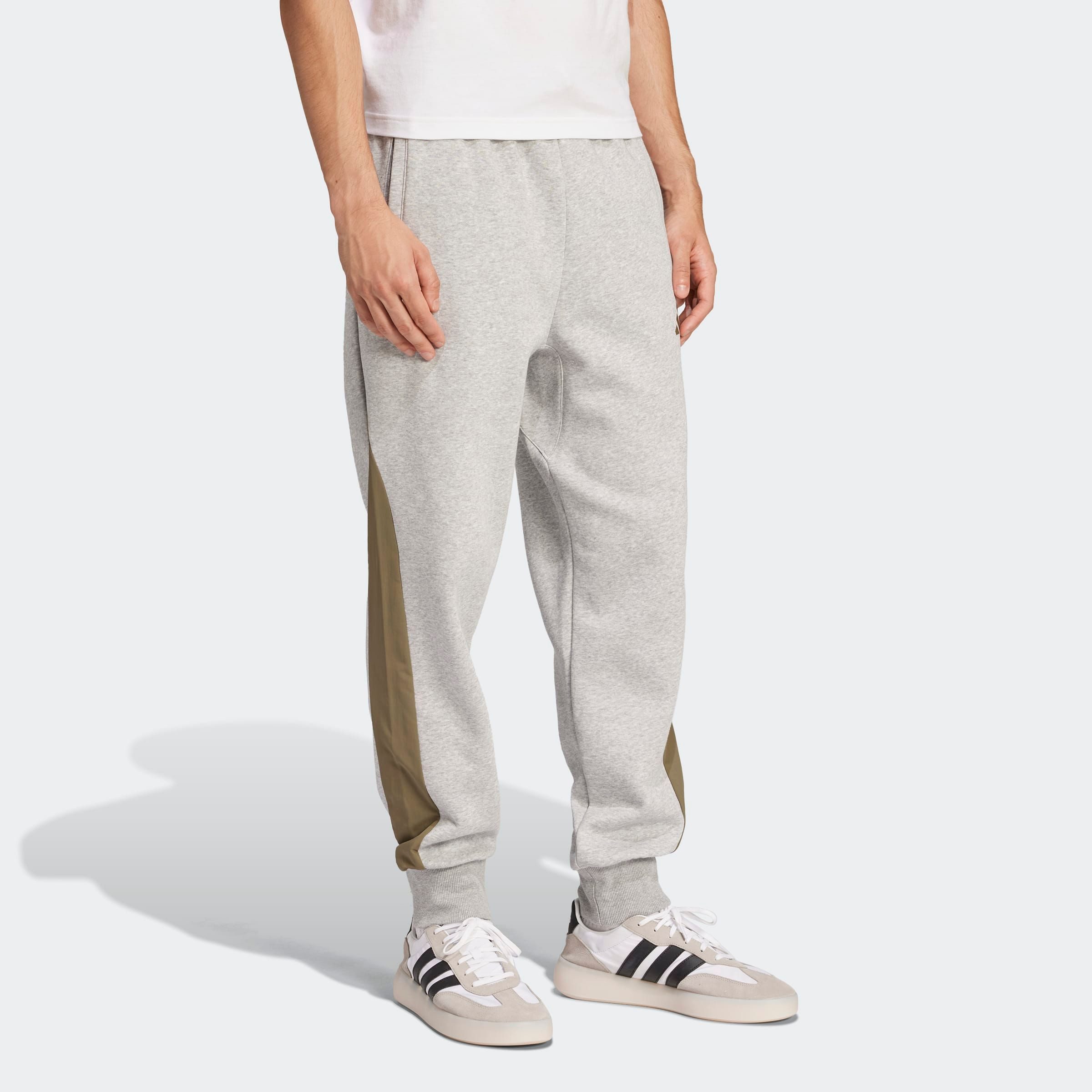 adidas Sportswear Sportbroek M ESS CB PT Essentials sportbroek met retro stijl (1-delig) heren sportbroeken maat S grijs