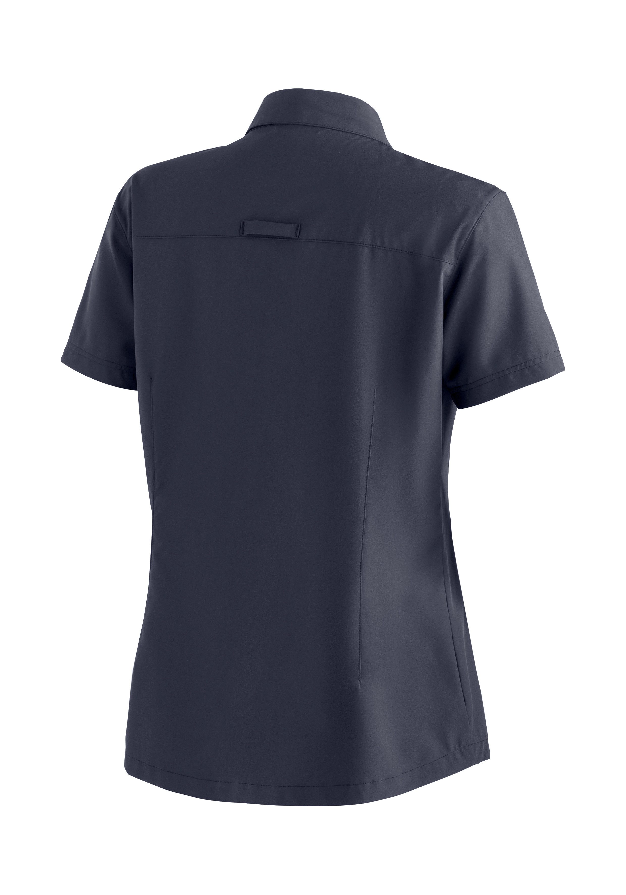 Maier Sports Functionele blouse Magos S/S W Dames blouse, ademend vrijetijdshirt, taillering