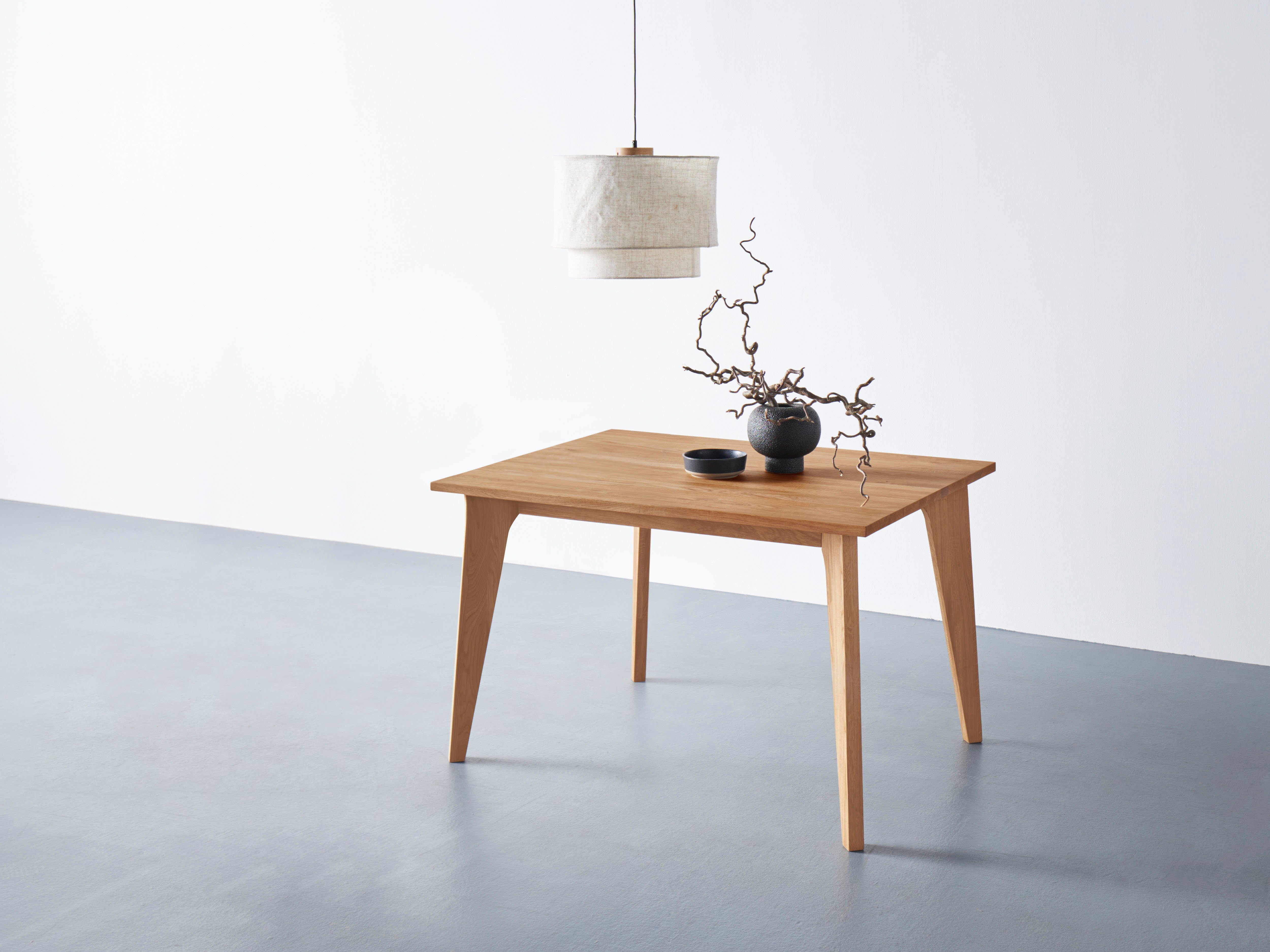 andas Eettafel Amali Van massief eiken, in 3 breedten