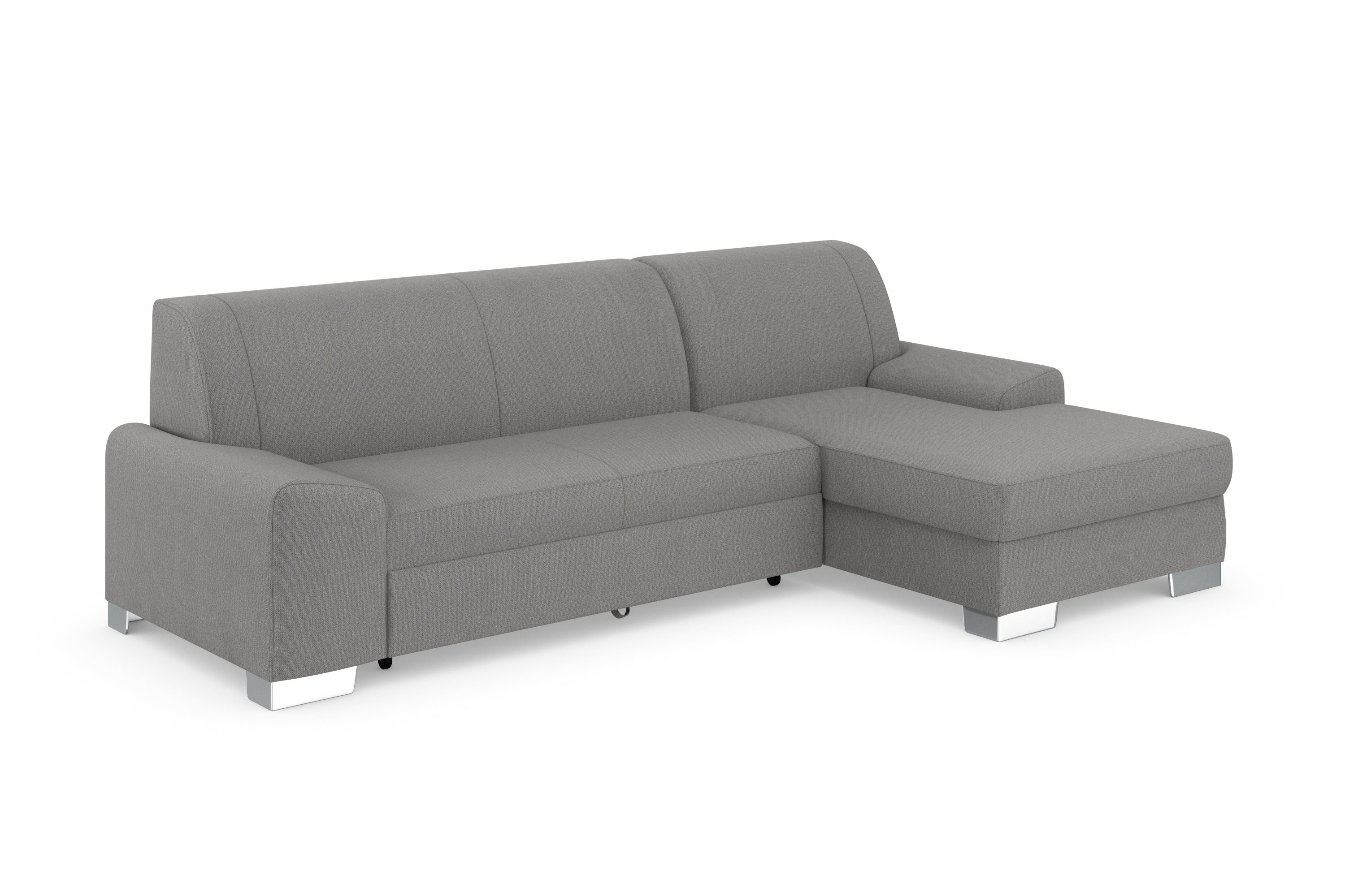 DOMO collection Hoekbank Anzio L-Form, whlw. Bettfunktion, Federkern, hochwertig, Breite 271 cm naar keuze met slaapfunctie en binnenvering