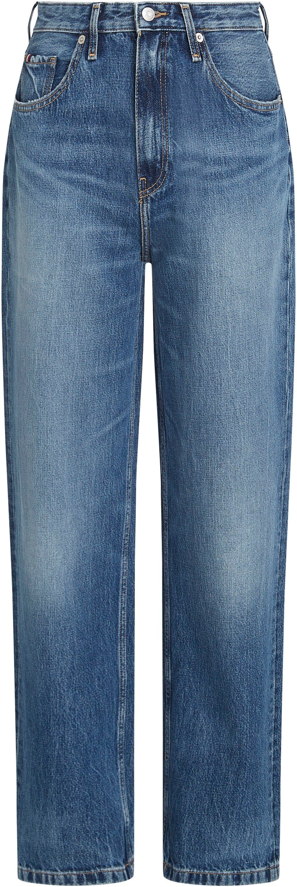 Tommy Hilfiger Straight jeans RELAXED STRAIGHT HW GER met logo-badge