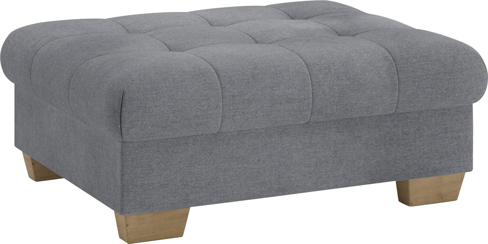 Mr. Couch Hocker Nikita II Koudschuim bekleding, tot 140 kg belastbaar, passend bij de set hockers grijs