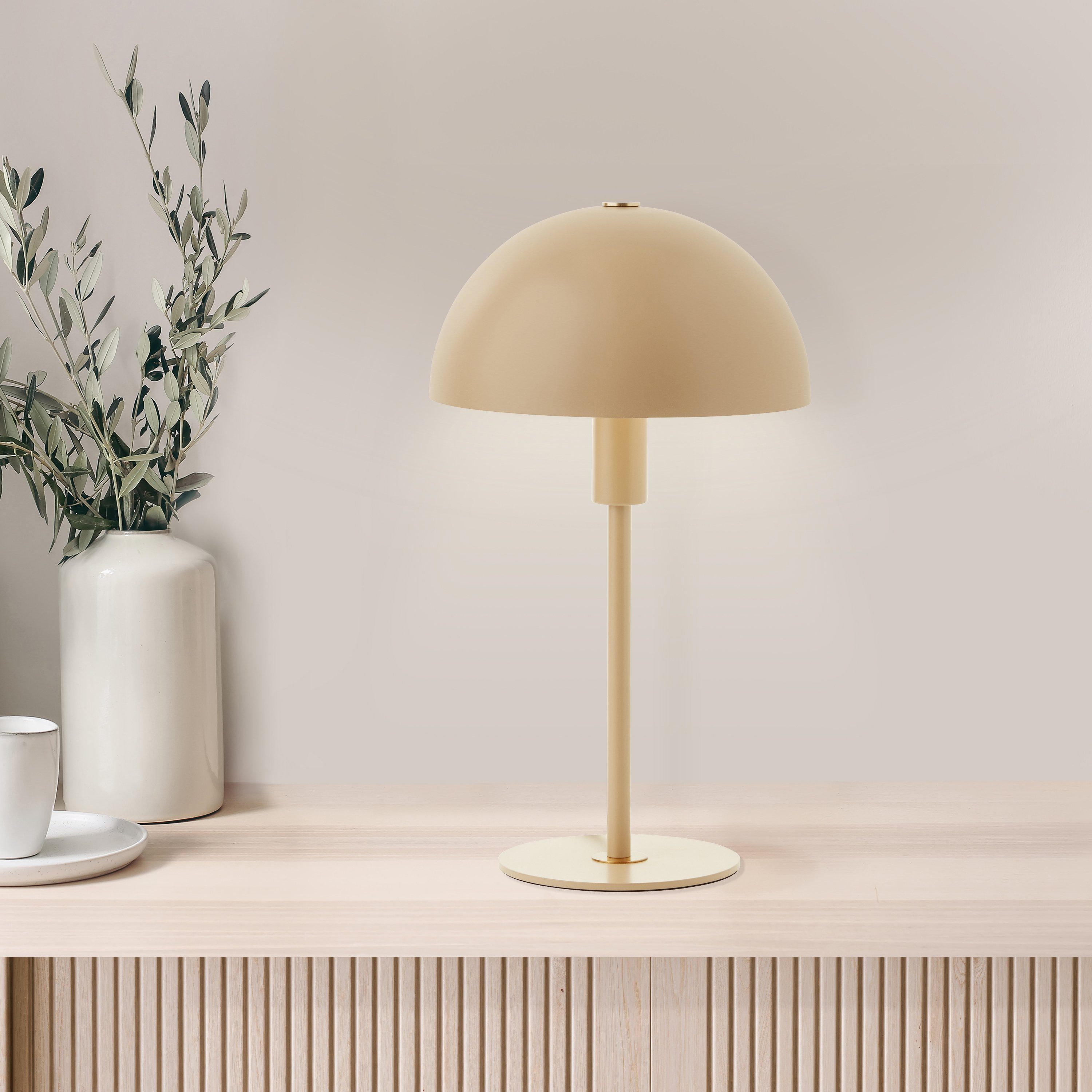 LeGer Home by Lena Gercke Tafellamp Linnea paddestoel lamp Paddenstoel lamp, tafellamp, metalen voet, hoogte 35,5 cm (1 stuk)