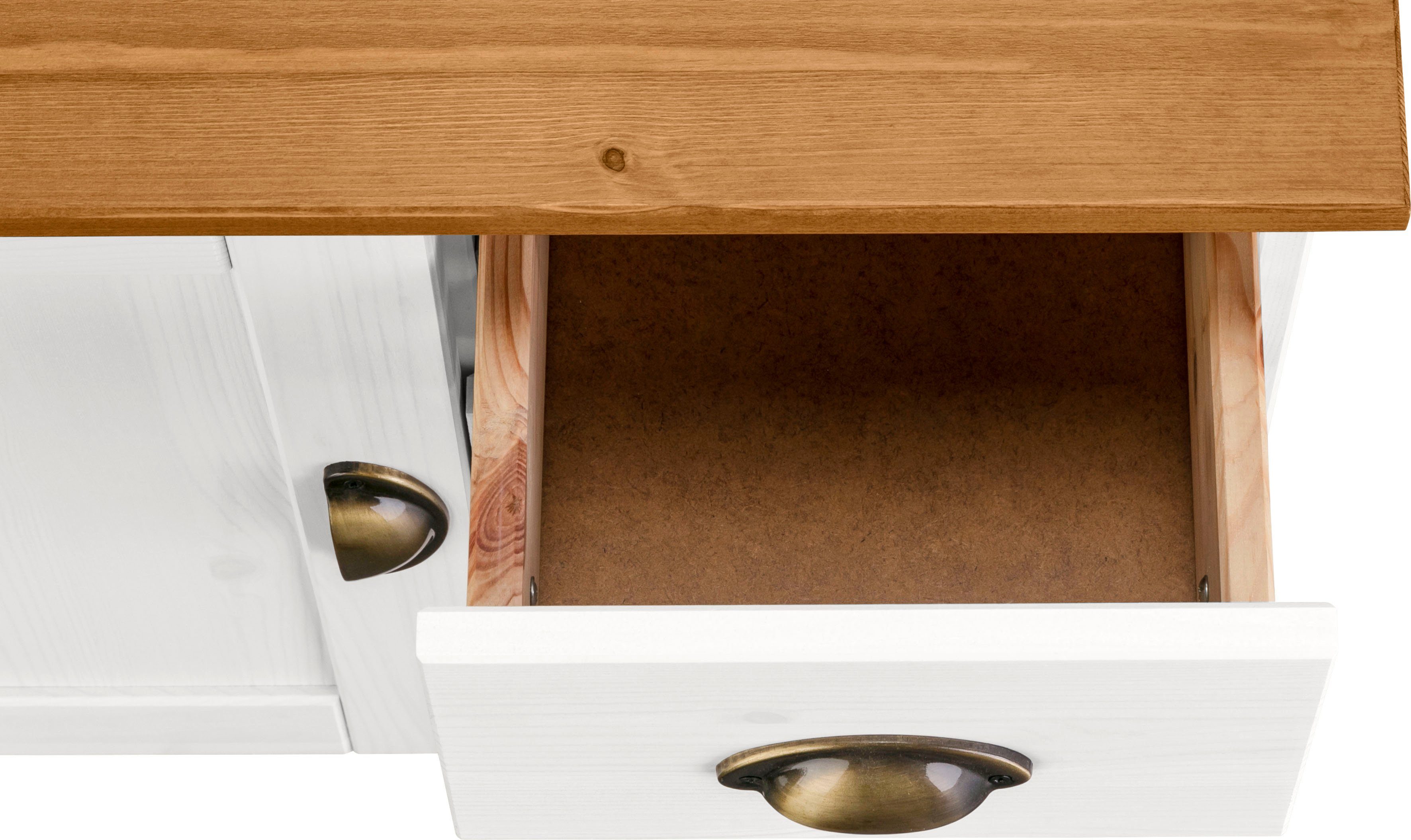 Home affaire Wastafelonderkast Oslo Grenen, 1 deur en 3 laden, breedte 60 cm, hoogte 55 cm