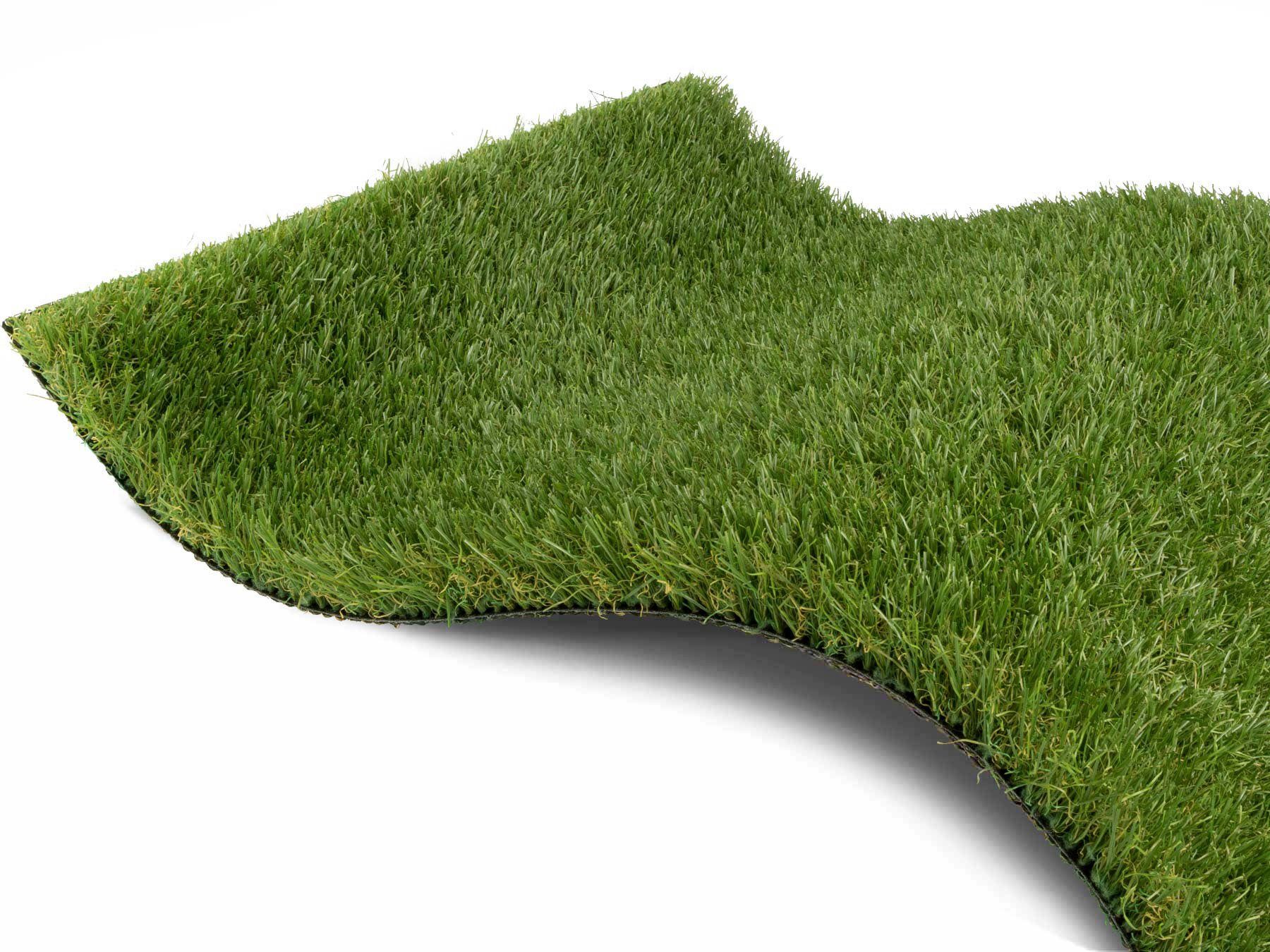 Primaflor-Ideen in Textil Kunstgras Premium ZENIT realistische look, met drainagefunctie, ideaal voor balkon & terras buitenkleden maat 200 cm x 600