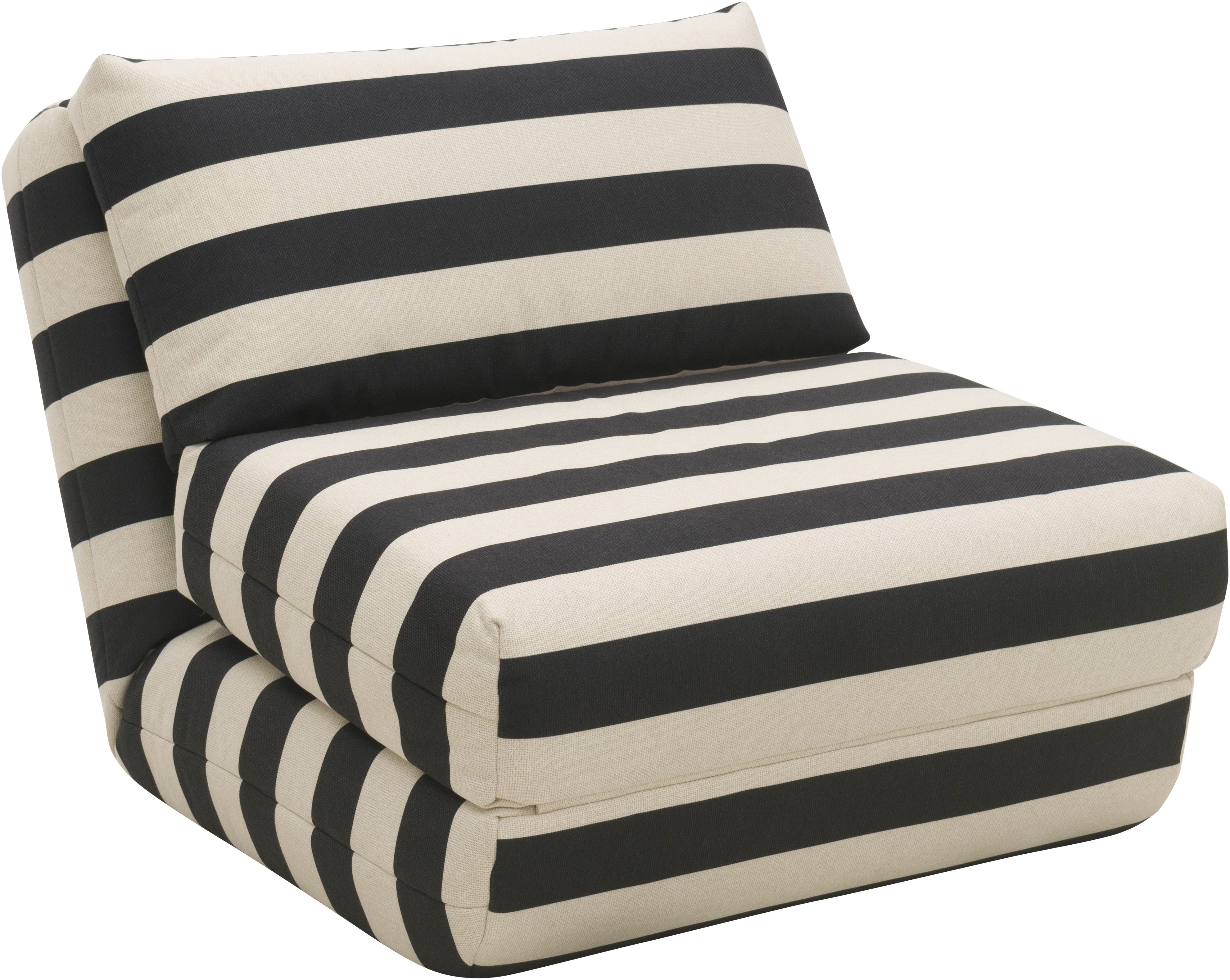 LeGer Home by Lena Gercke Fauteuil Amara Slaapstoel uitklapbaar, bedstoel, met rastering