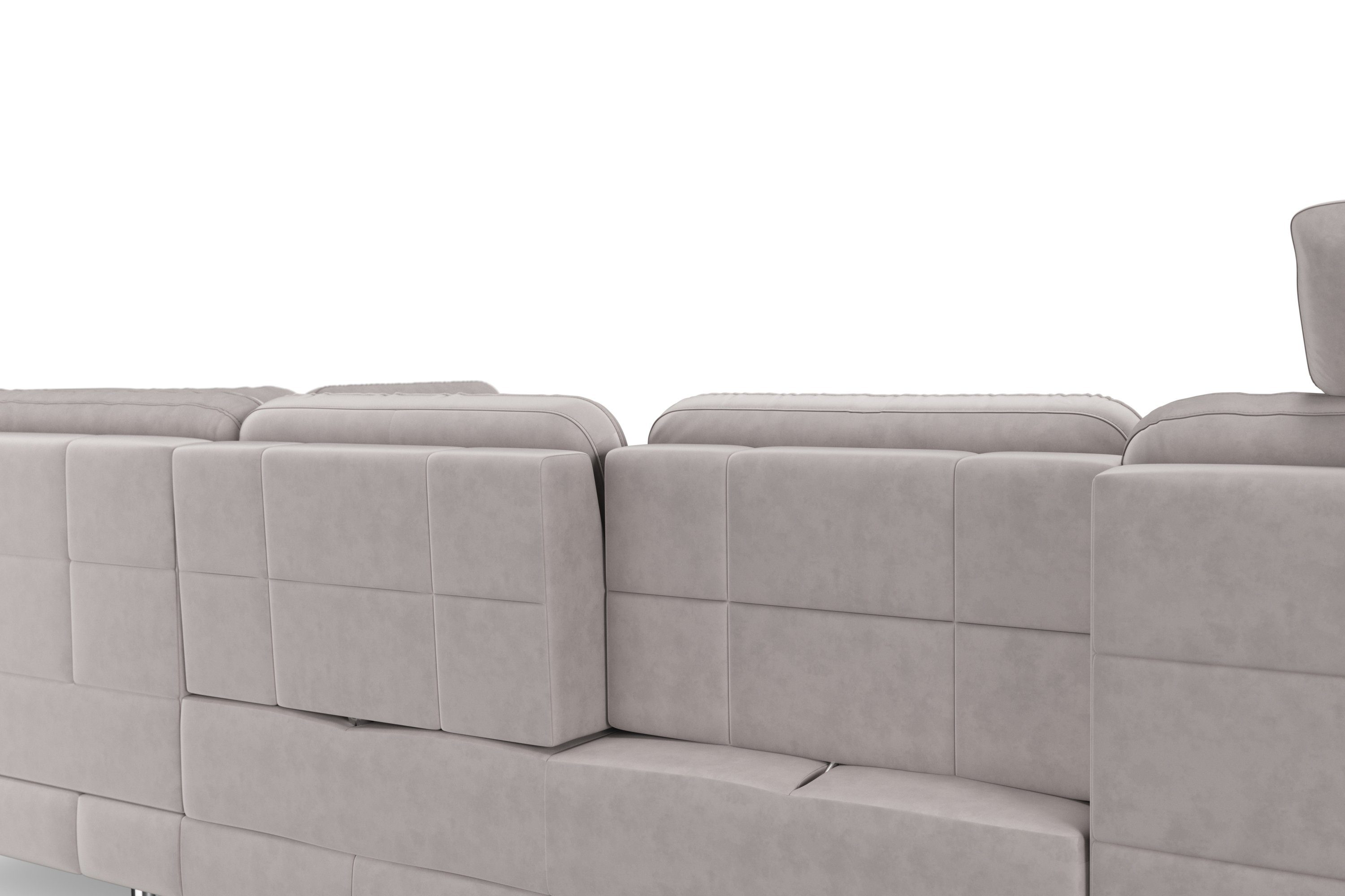 sit&more Zithoek Bendigo U-vorm inclusief zitdiepteverstelling, bodemvrijheid 12 cm, in 2 pootkleuren
