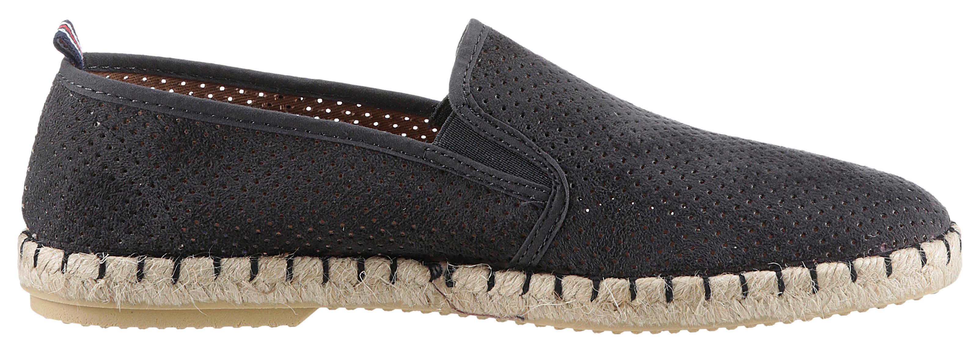 VERBENAS Espadrilles Tom Pacific , loafer, slip-on, zomerschoen, strandschoen met stretch inzetstukken