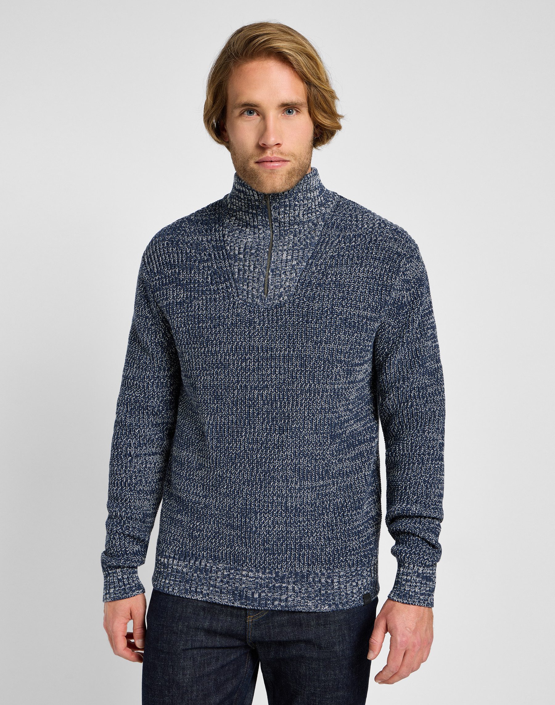 Lee Schipperstrui HALF ZIP KNIT met een ritssluiting