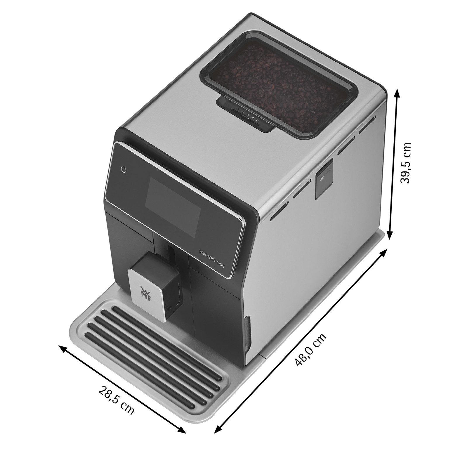 WMF Volautomatisch koffiezetapparaat Perfection 860L CP853D15, intuïtieve gebruikersinterface, perfecte melkschuim, zelfreinigend