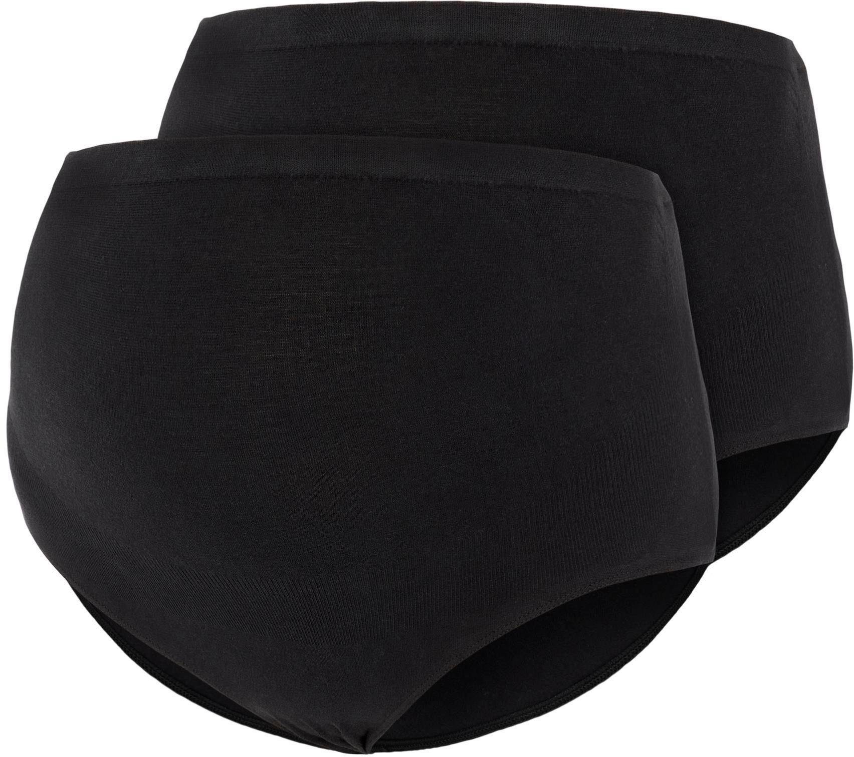 Mamalicious Zwangerschapspanty MLHEAL COTTON PANTIES 2-P A.NOOS (set, 2 stuks) dames ondergoed maat M zwart