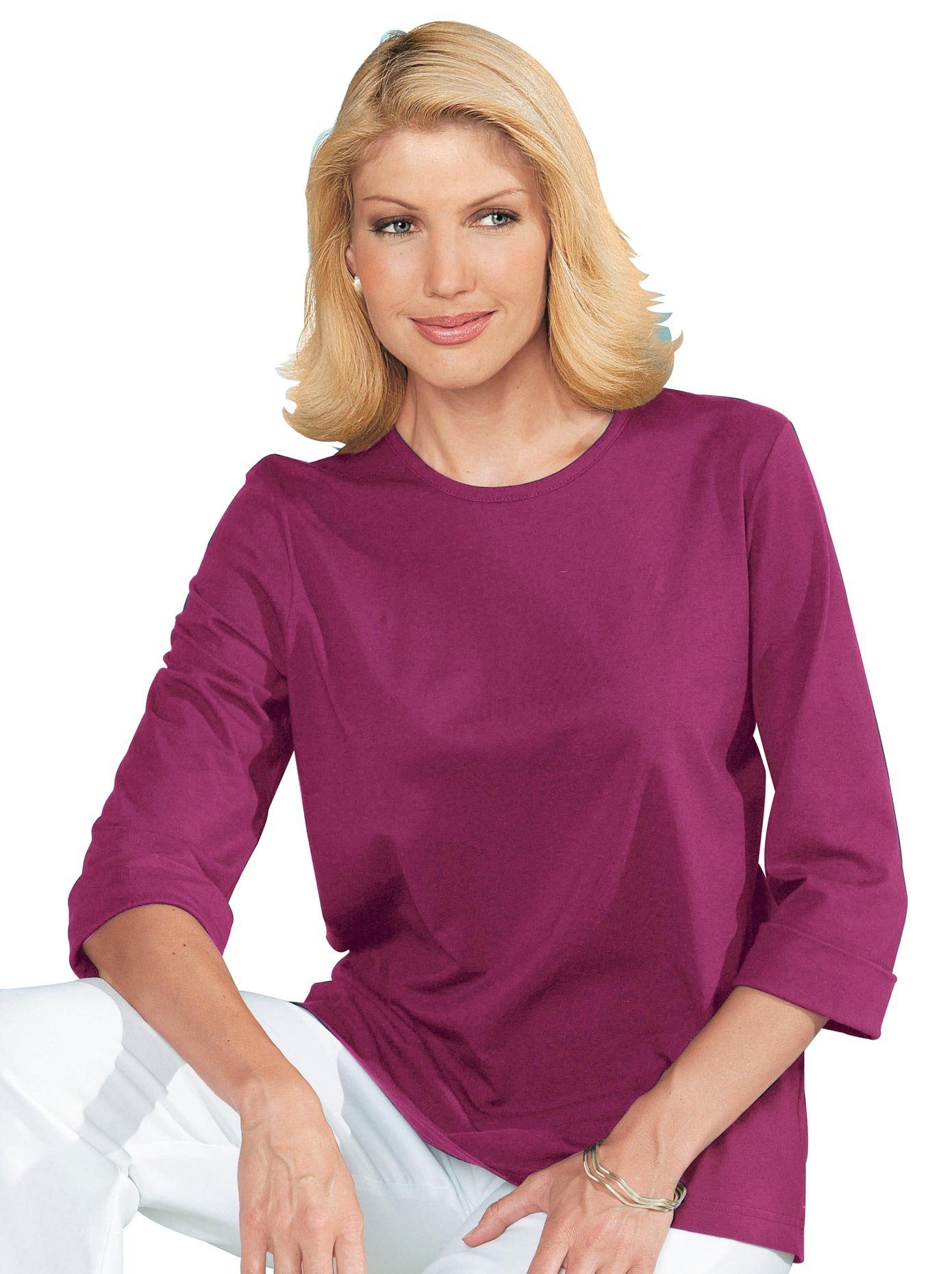 Classic Basics Shirt met ronde hals Shirt (1-delig)