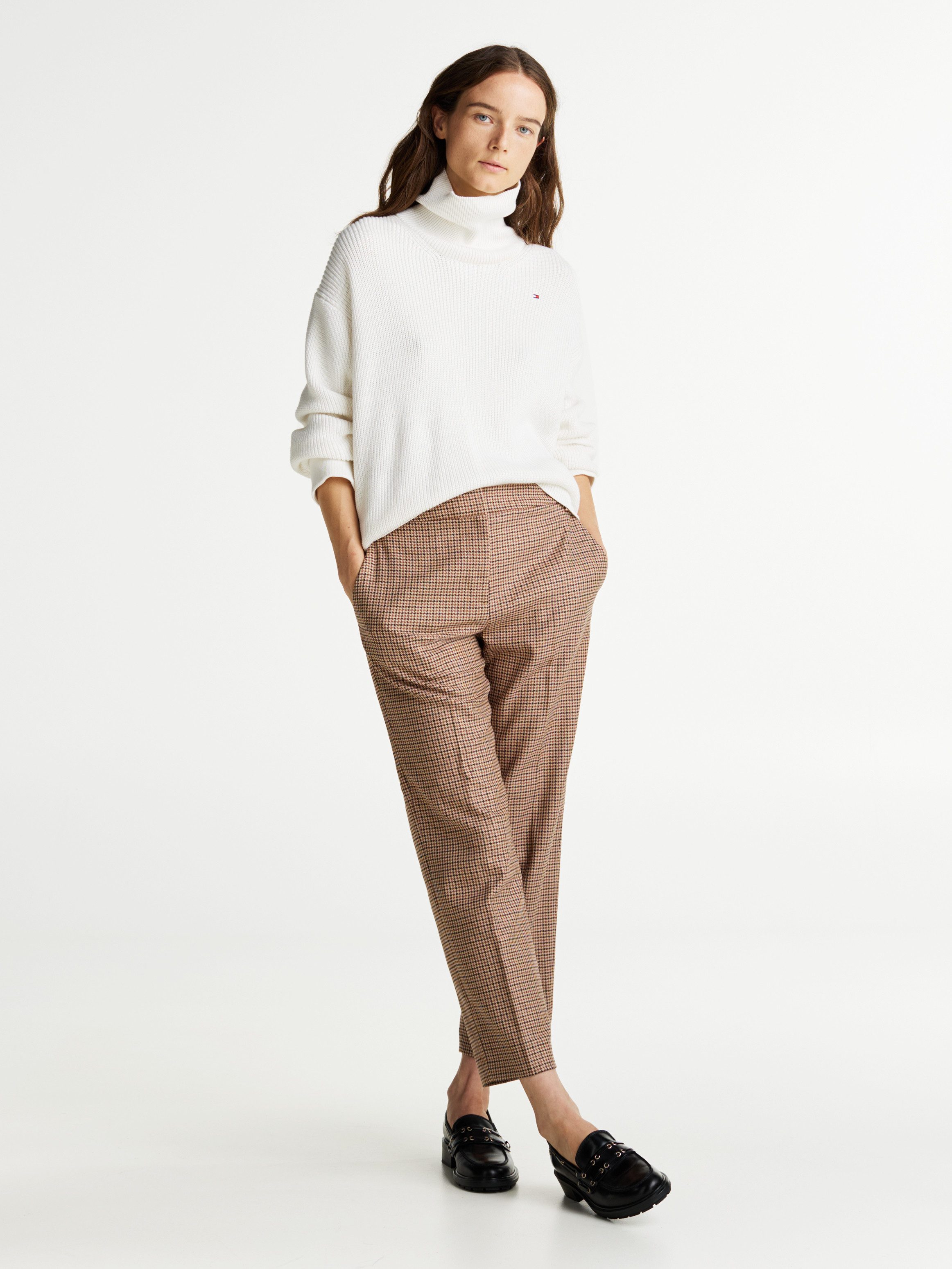 Tommy Hilfiger Geweven broek CORE CHECK SLIM STRAIGHT PANT