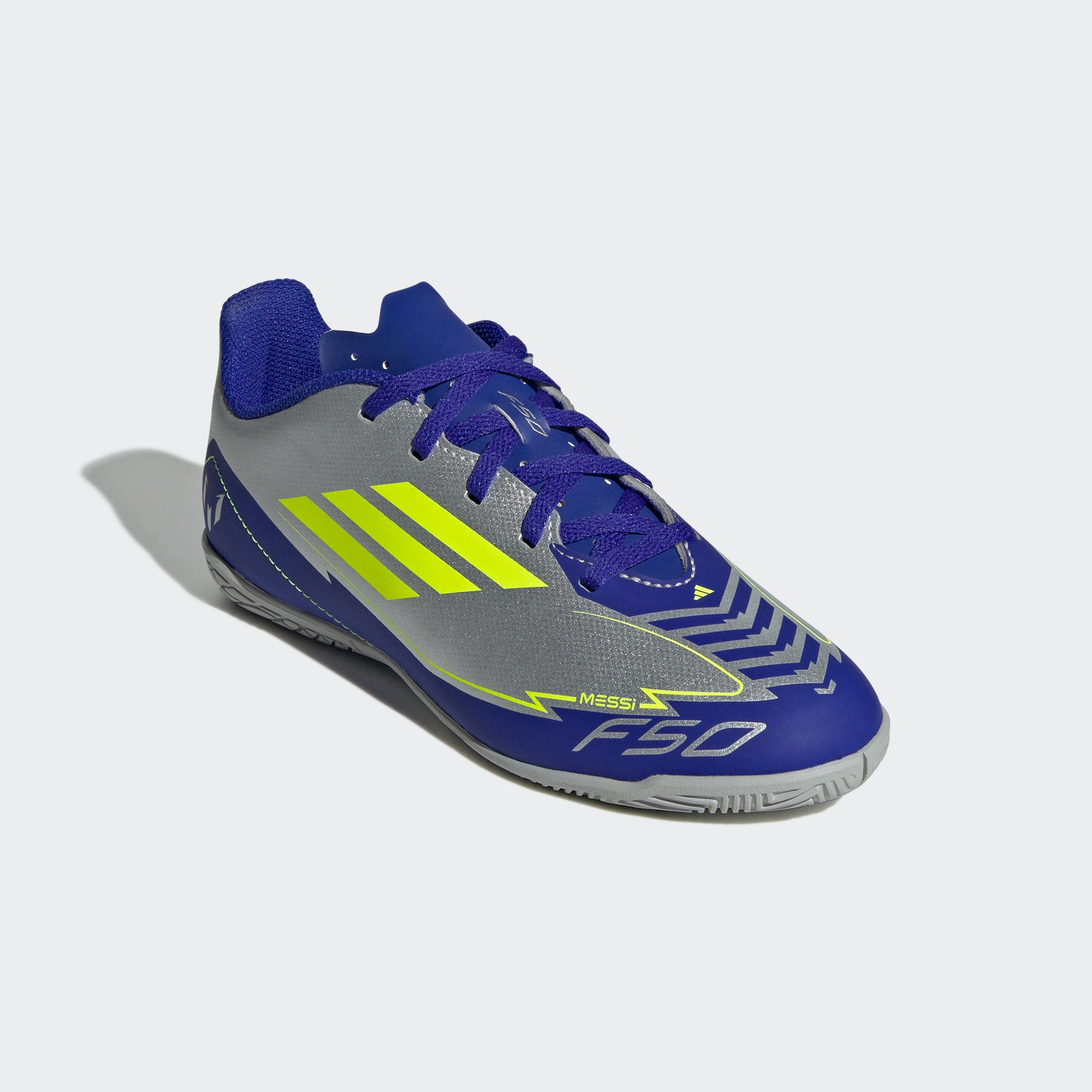 adidas Performance Voetbalschoenen F50 CLUB MESSI KIDS IN jongens zaalvoetbalschoenen maat 38 grijs