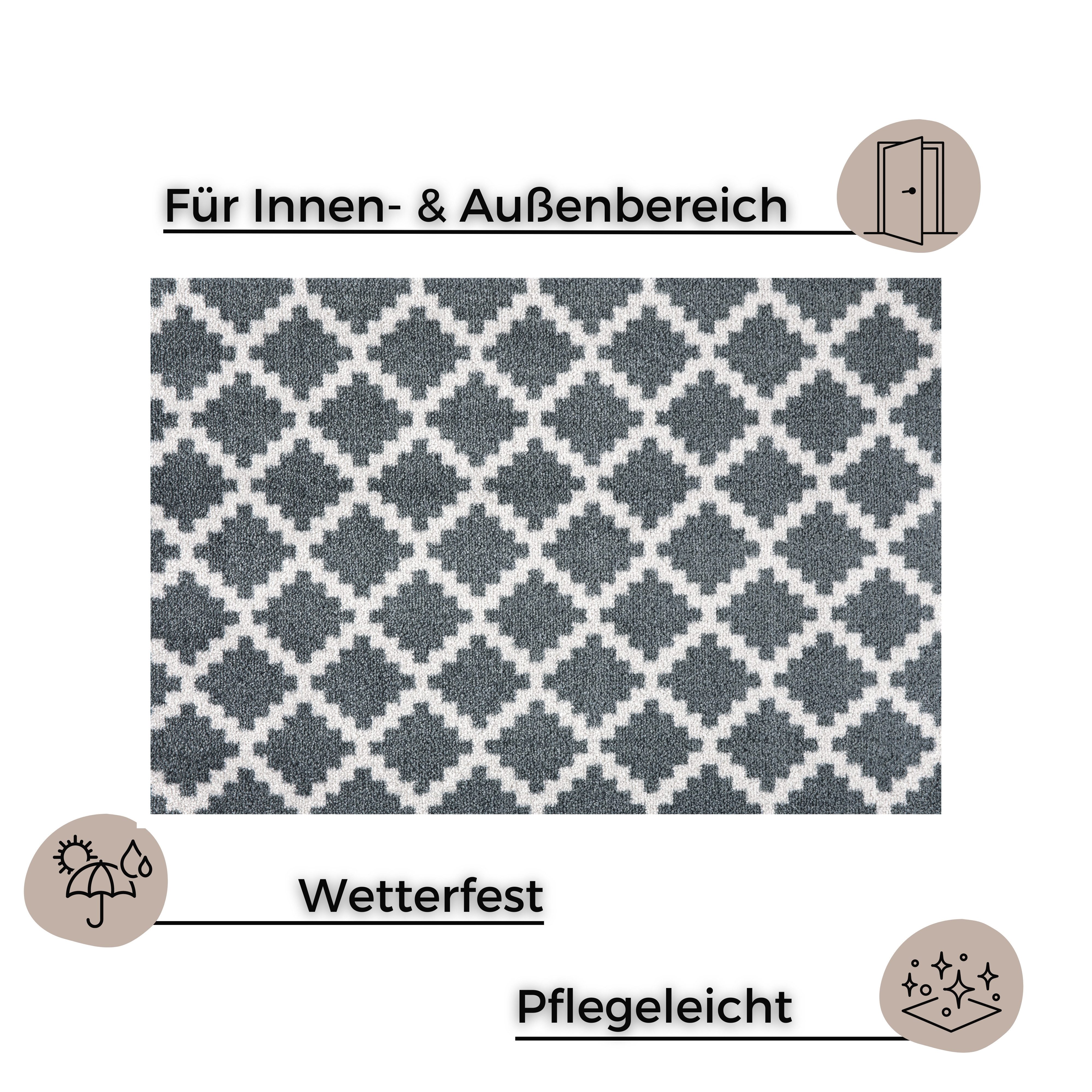 HANSE Home Mat Elegance, deurmat Inloopmat, binnen en buiten, antislip, weerbestendig, deurmat