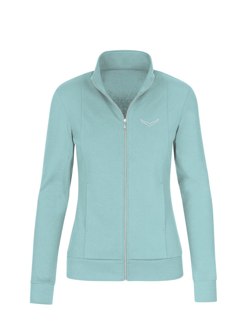 Trigema Sweatvest TRIGEMA jas veredeld met kristallen (1-delig)