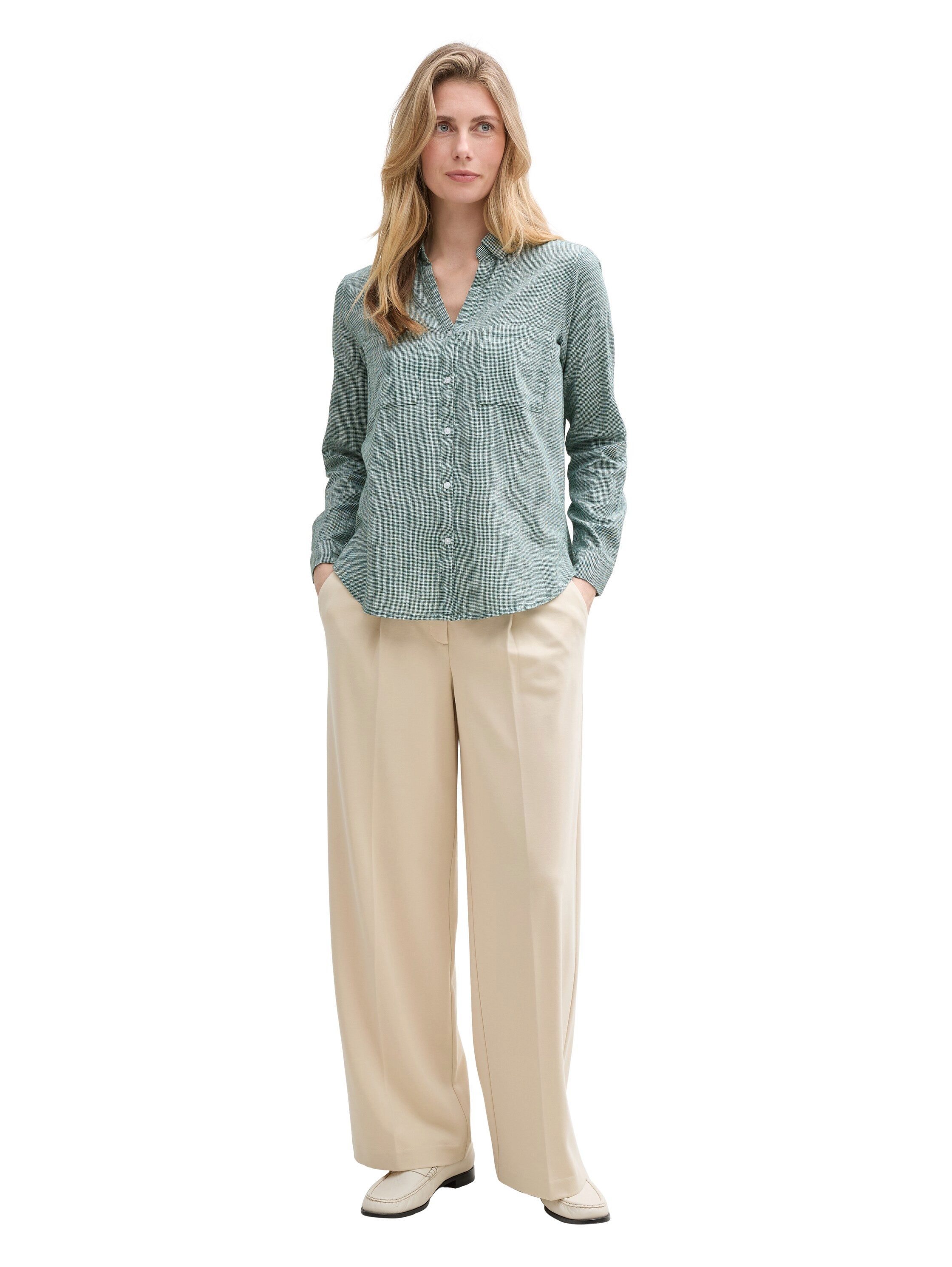 Tom Tailor Blouse met lange mouwen met borstzakken