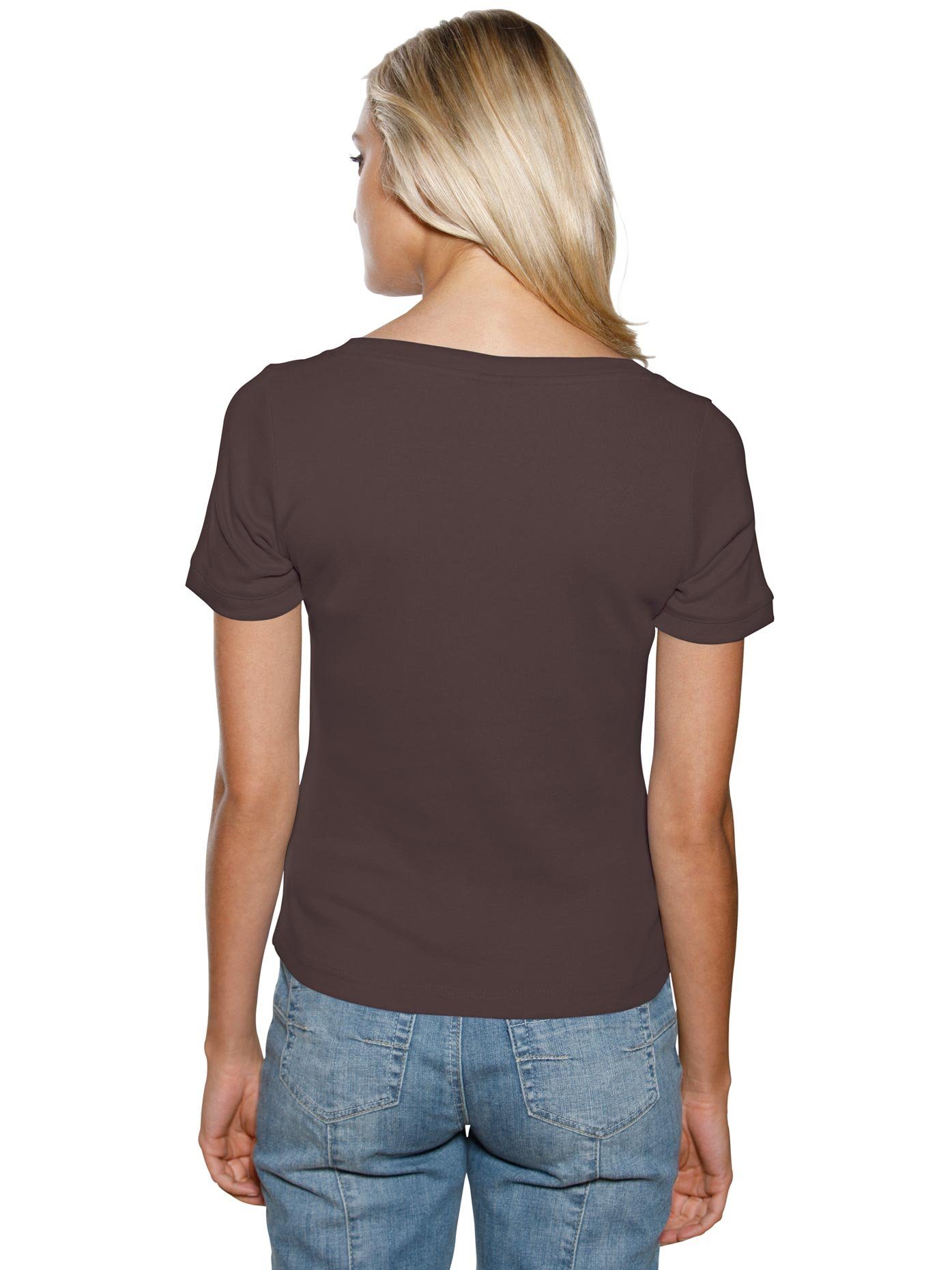 heine Shirt met korte mouwen Shirt met carréhals (1-delig)